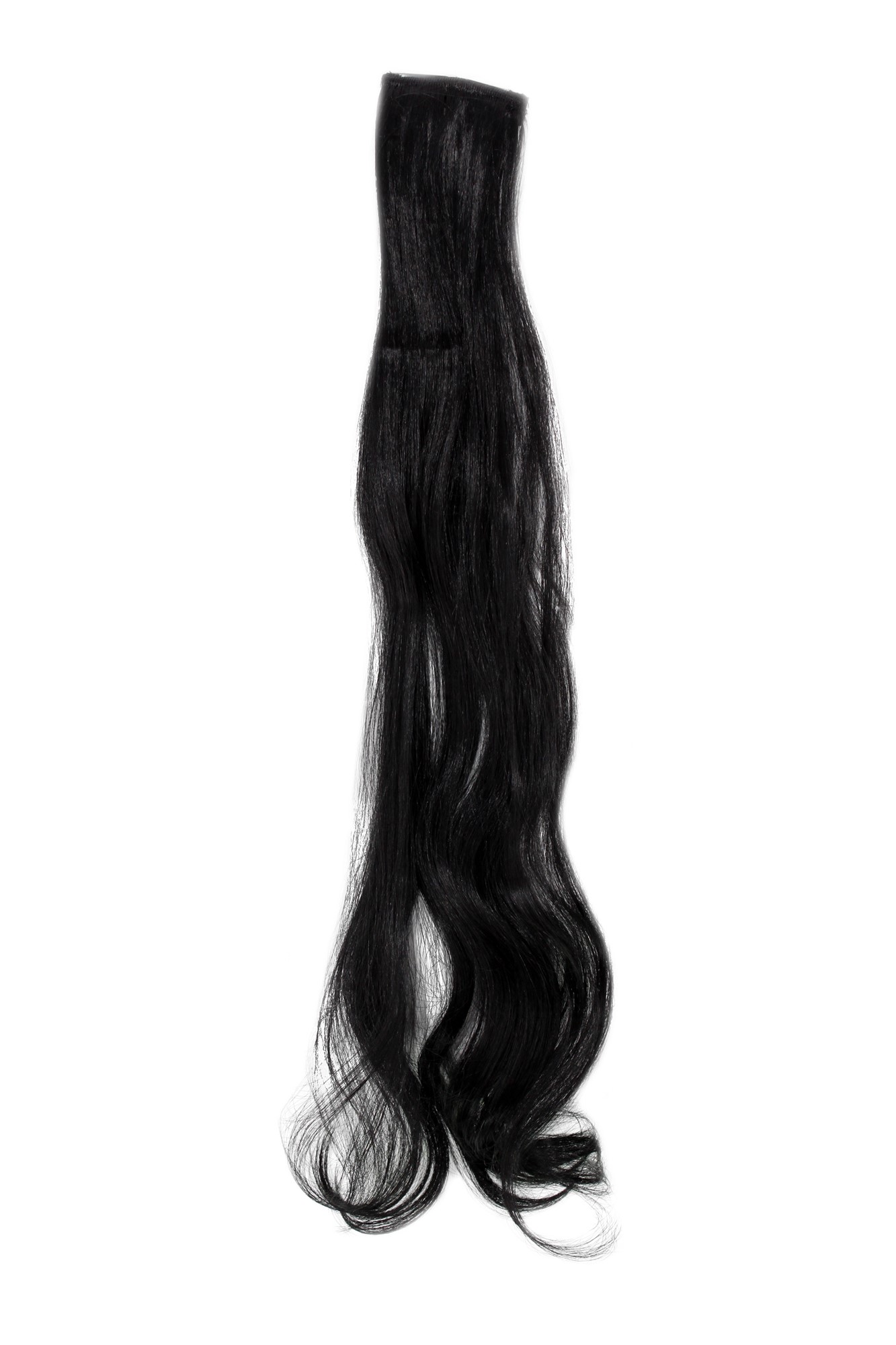 wellige Extensions Schwarz 63 cm lang