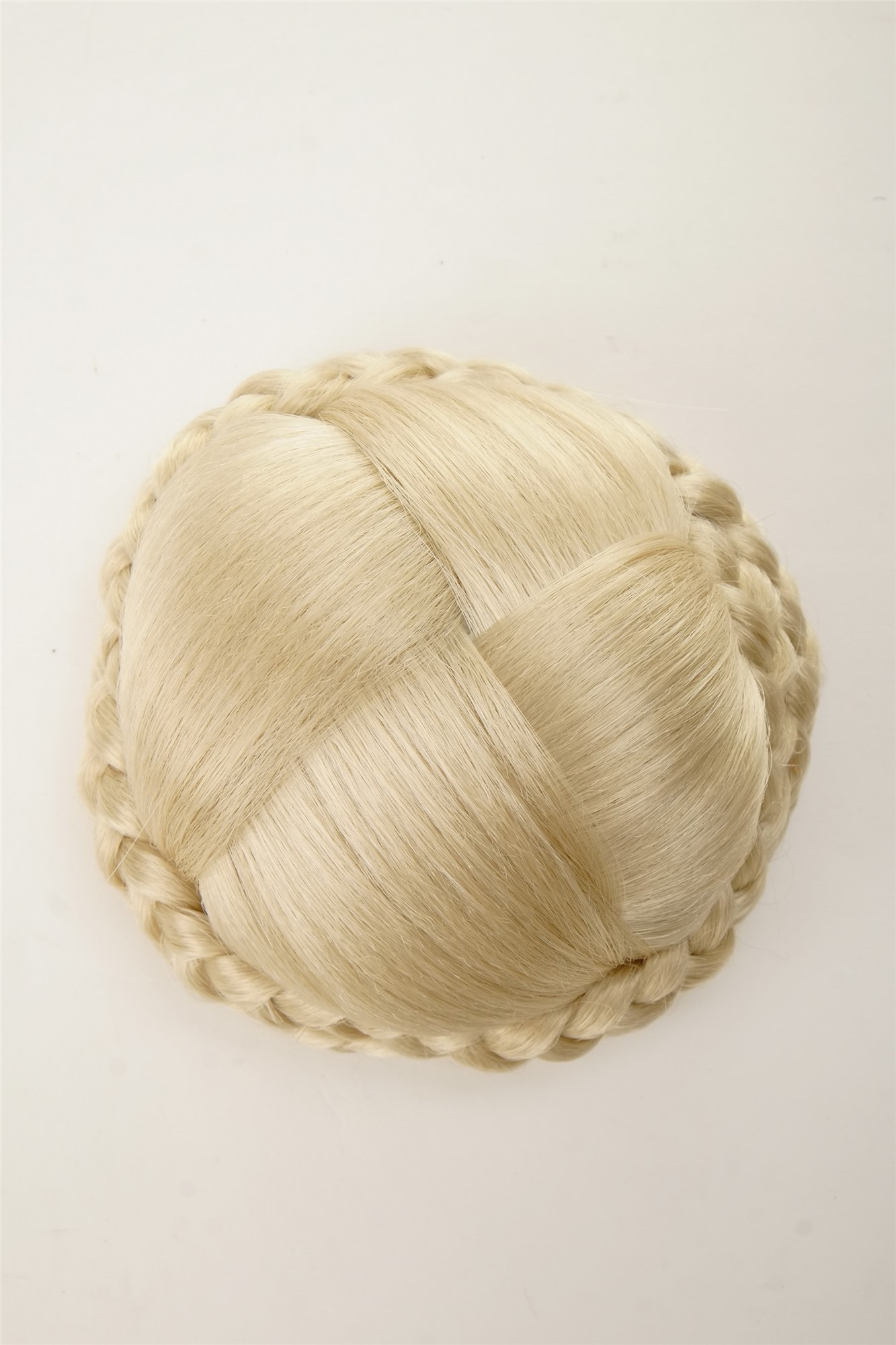 Dutt Haarteil geflochten Haarknoten Platinblond N796-613, Ansicht 5, WIG ME UP: Ihr Perücken Online Shop geflochtener Dutt Haarteil Platinblond