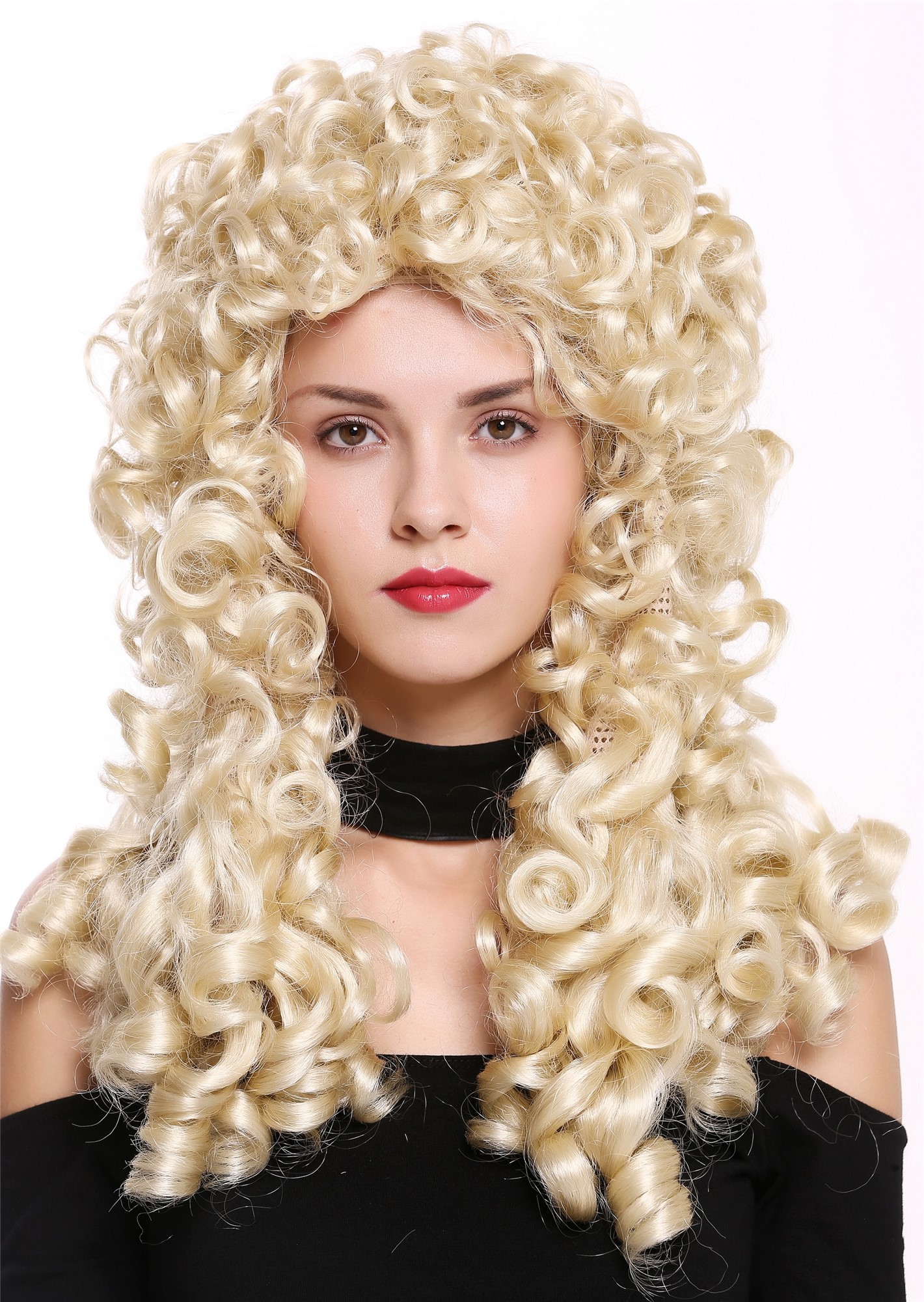 Quality Wigs, Men, platinum blonde, curled, long