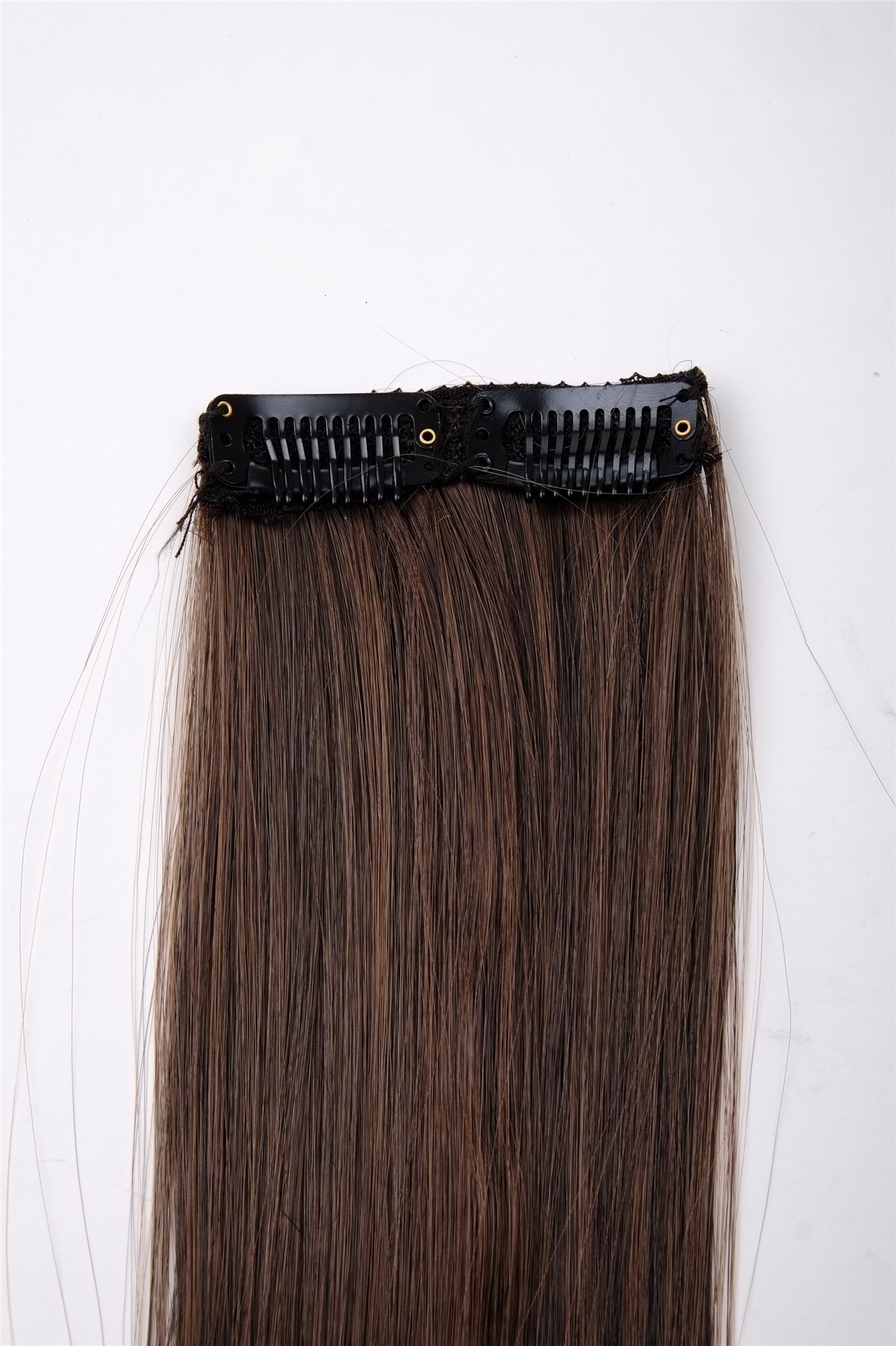 glatte Extensions Braun-Mix 45 cm lang