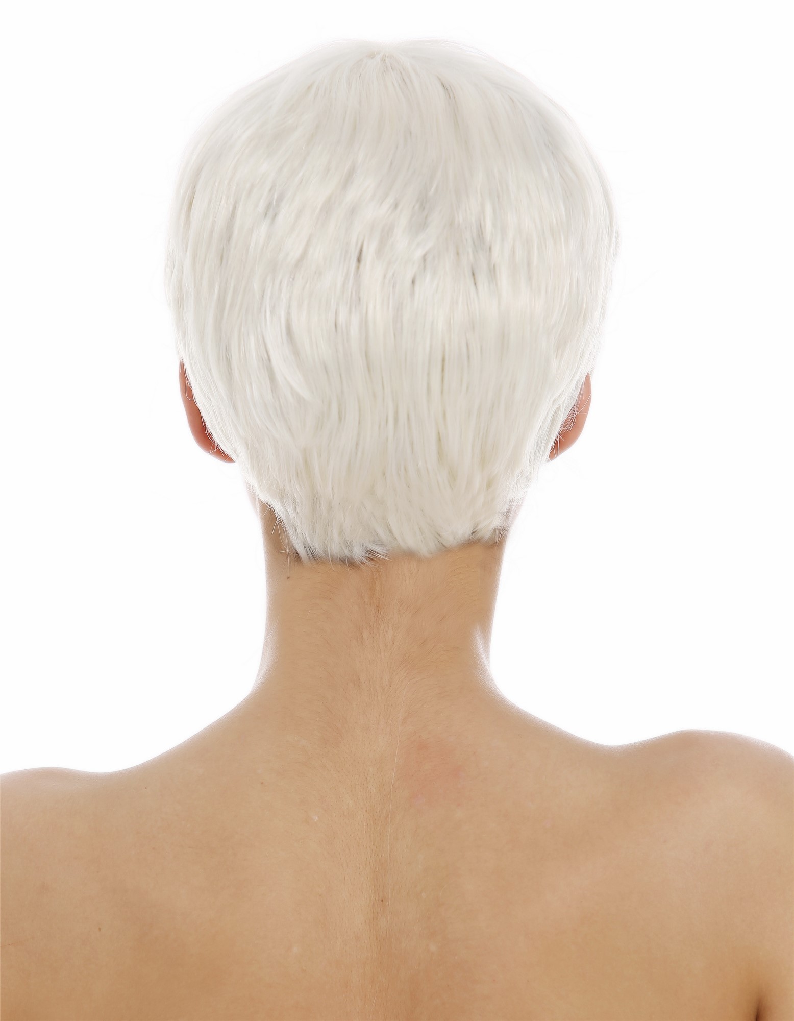 hochwertige Qualitätsperücken, Perücke kurz Pixie Cut Pony Platinblond SA098-613, Ansicht 5, WIG ME UP: Ihr Perücken Online Shop glatte Tressen-Perücke Platinblond kurze Haare für Damen