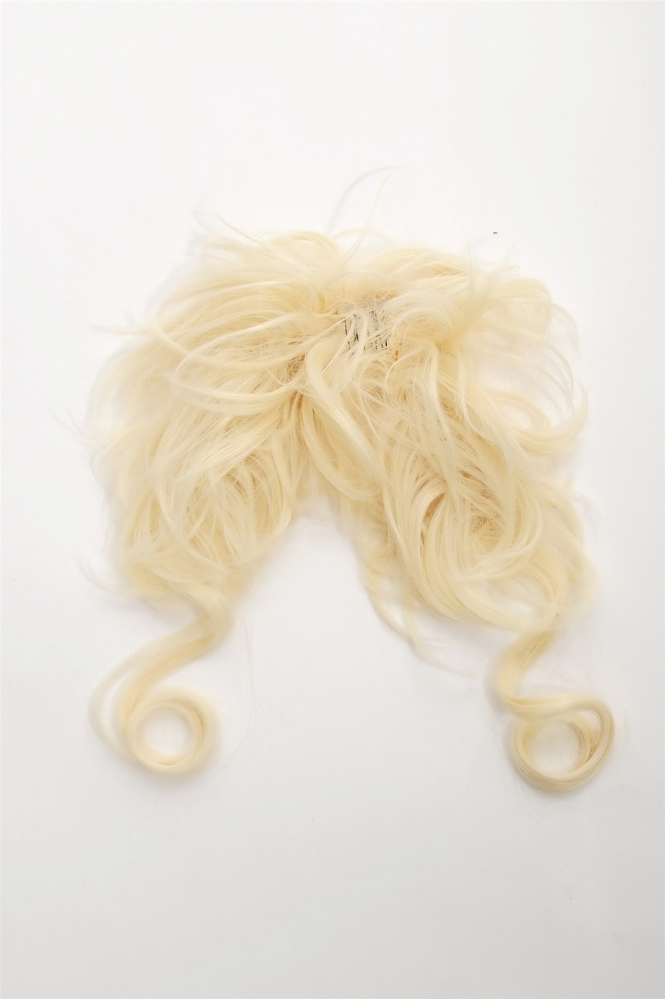 Hair Piece baroque voluminous wild curled scrunchy comb bright blond YZF-3072HT, view 2, WIG ME UP: Your Perücken Online Shop Ponytails, light blonde, curled, shoulder-length