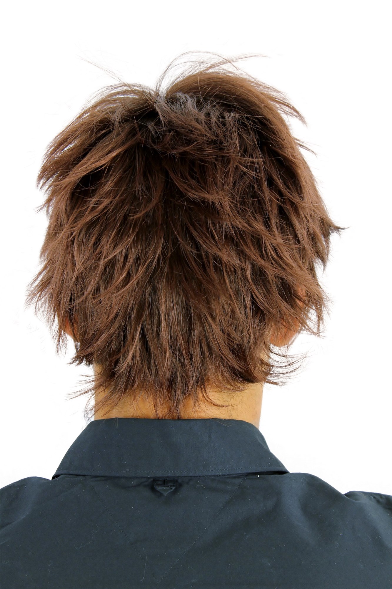 WL-2075-4T33 Men Gents  Wig short wild youthful mahogany brown mix streaked, view 3, WIG ME UP: Your Perücken Online Shop Quality Wigs, Men, chestnut, wavy, short