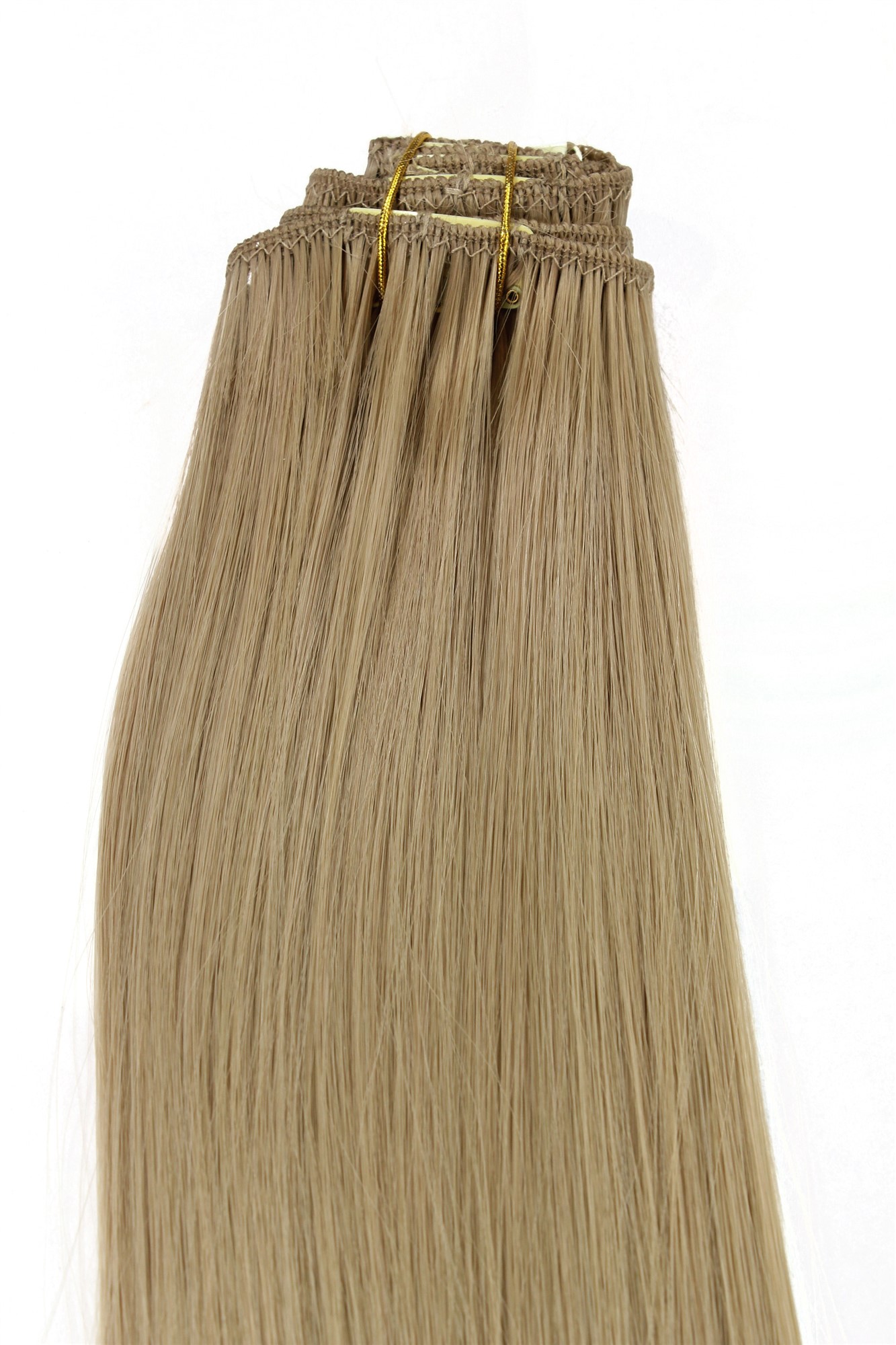 glatte Extensions Aschblond 40 cm lang