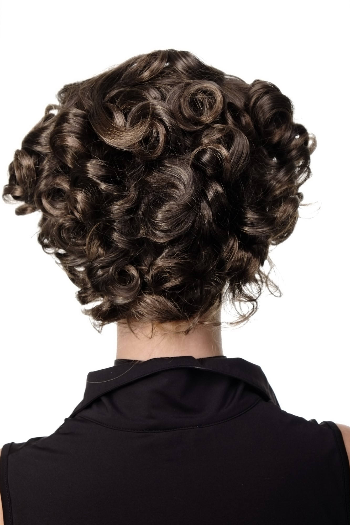 Quality Wigs, Ladies, brown mix, curled, short