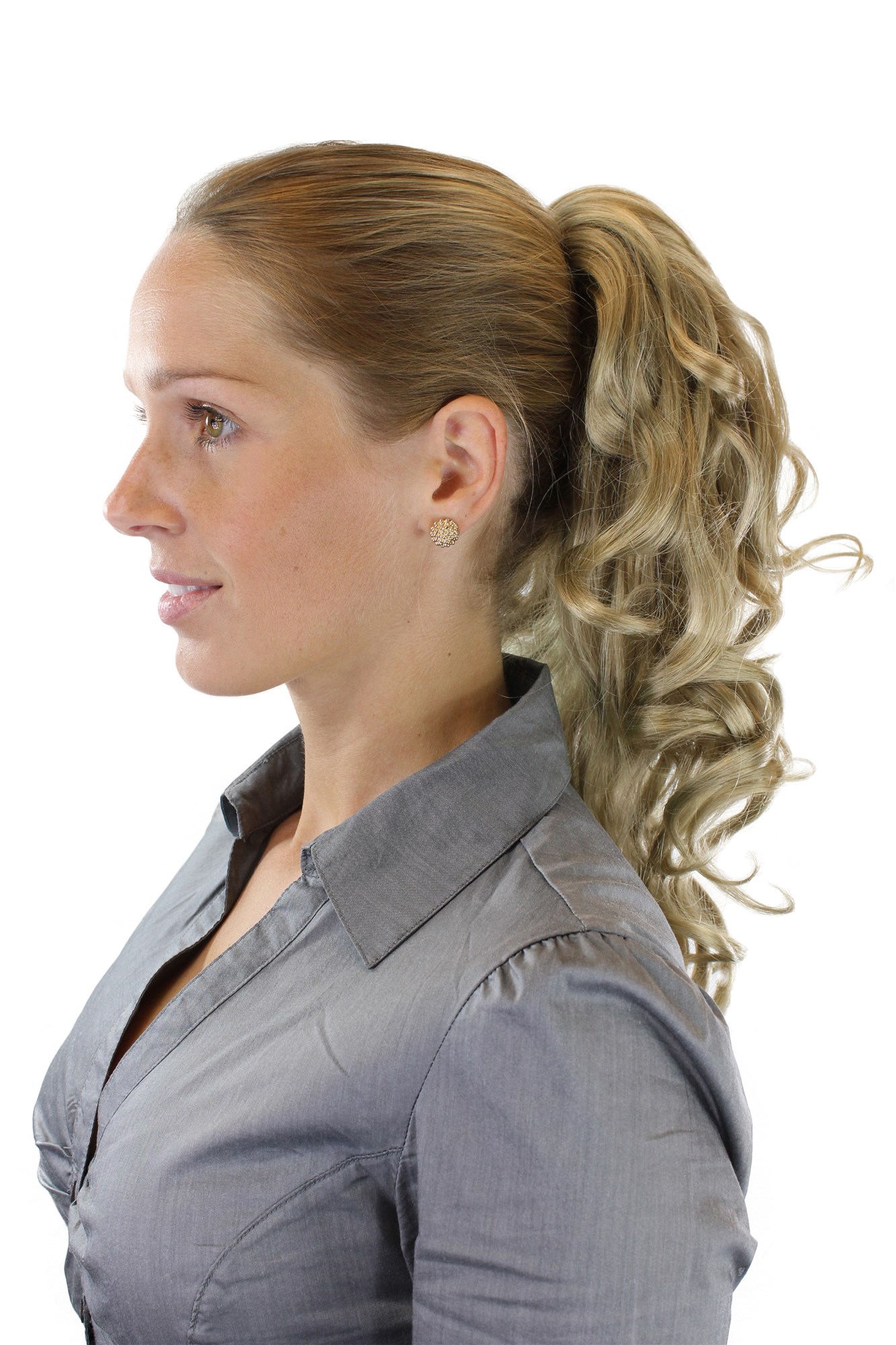 Hairpiece PONYTAIL extension VERY long AMAZING volume BLOND slightly curly curls WK08-24, view 5, WIG ME UP: Your Perücken Online Shop Ponytails, Blonde, curled, long