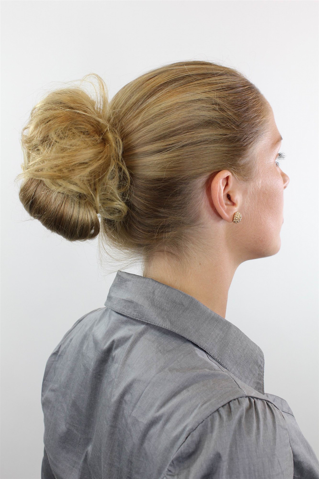 Scrunchie lockig Blond 15 cm