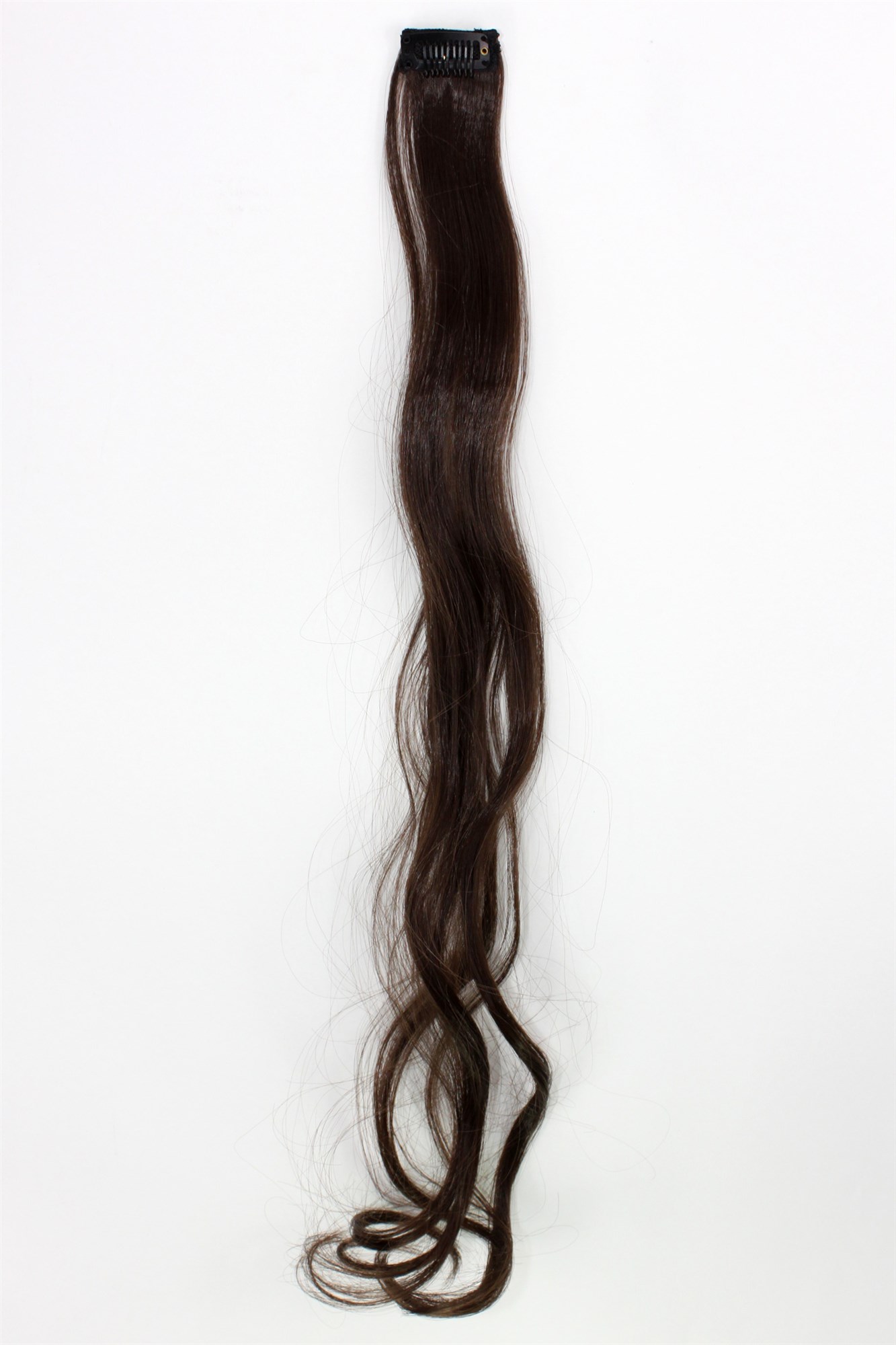 wellige Extensions Braun 63 cm lang