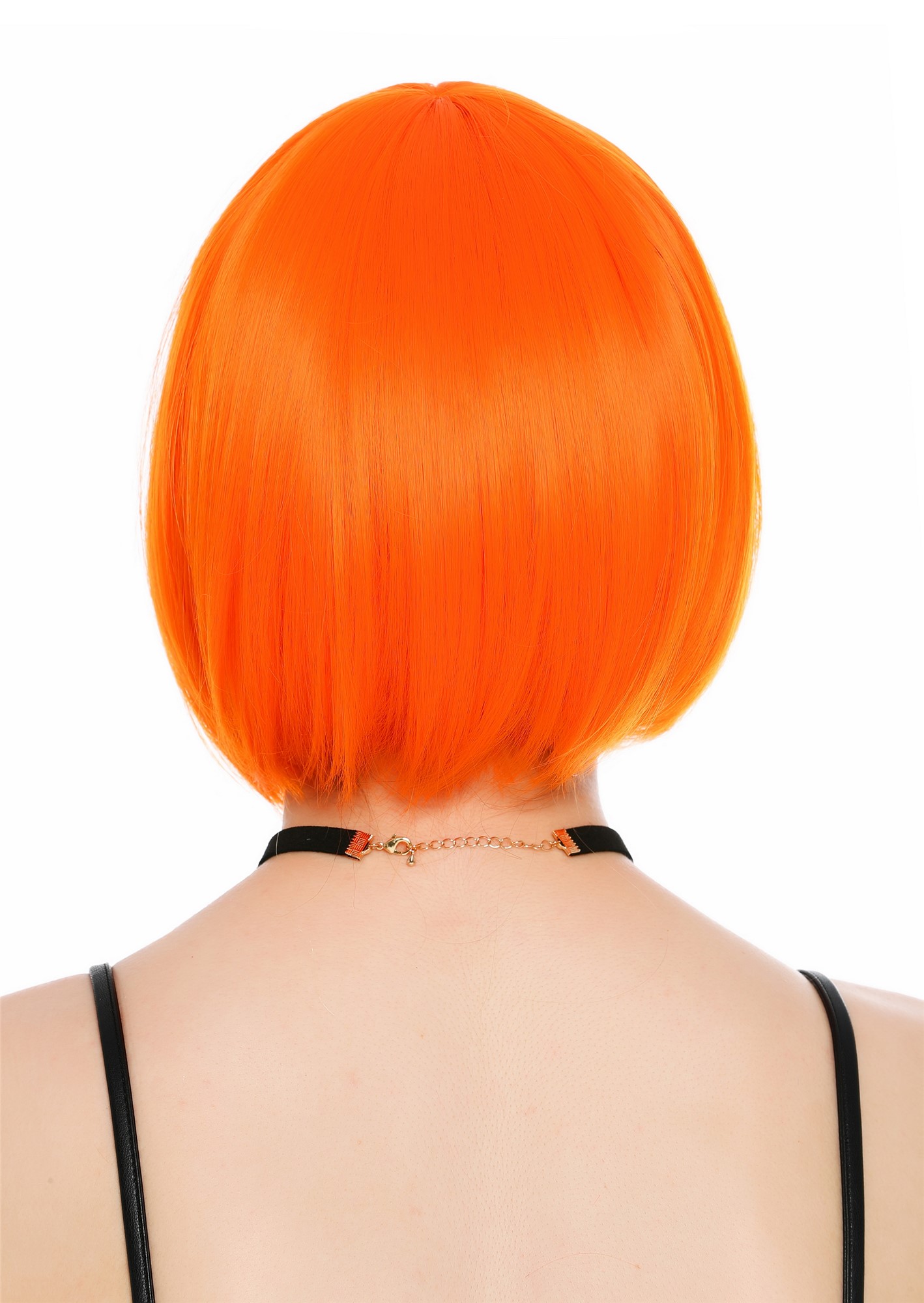 Damenperücke kurz Bob Pony glatt orange SZL0751-DHT2202