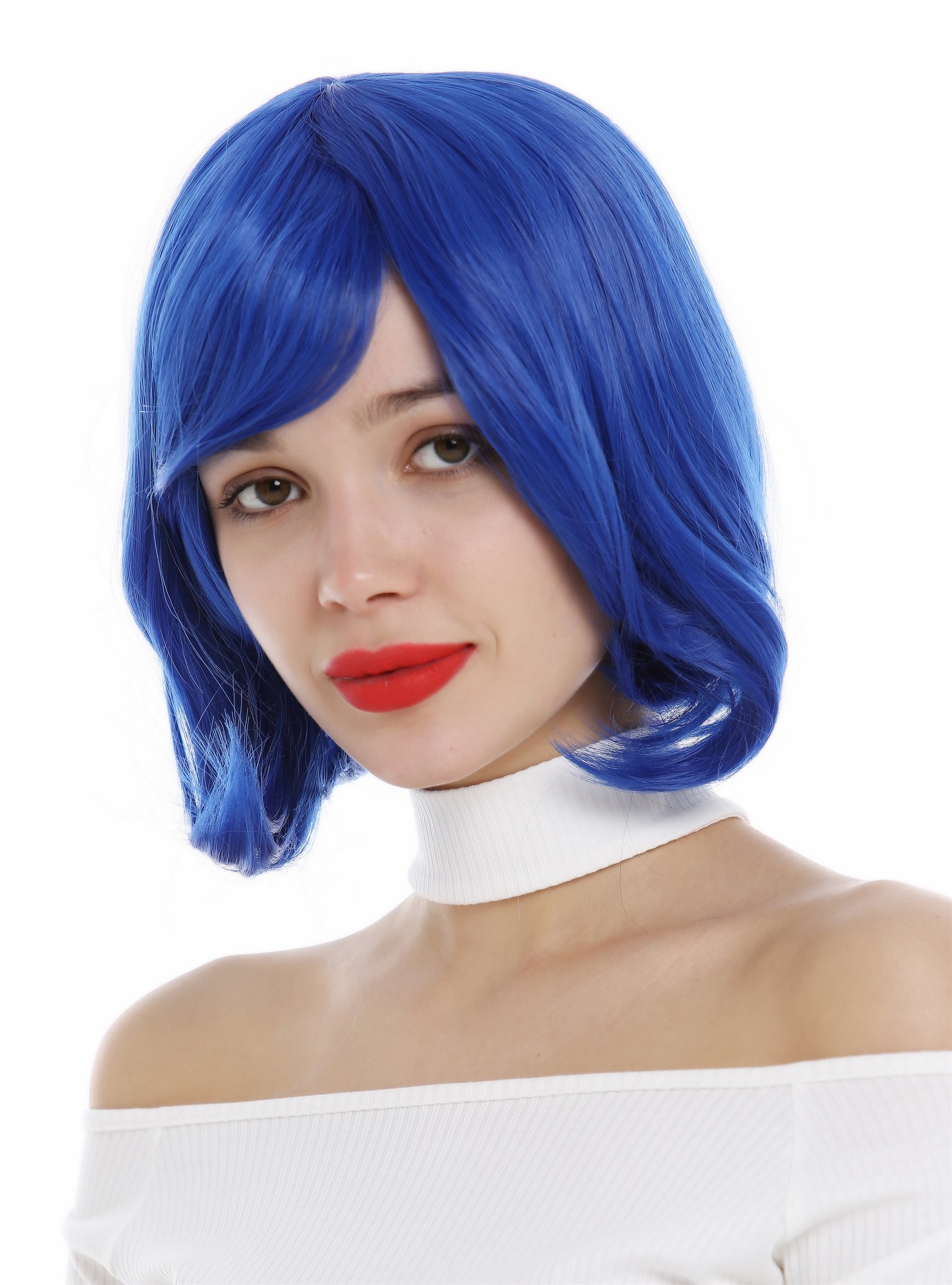 Quality Wigs, Ladies, lavender blue, straight, short