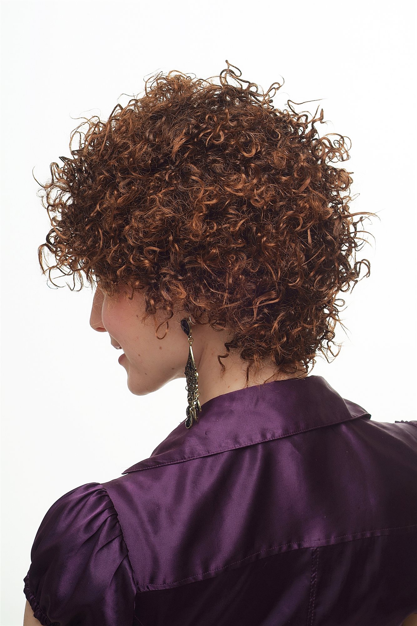 hochwertige Qualitätsperücken, Braune Damen Perücke mit krassen Locken Medusa Kraushaar Look 138L2-2T30, Ansicht 2, WIG ME UP: Ihr Perücken Online Shop lockige Tressen-Perücke Braun kurze Haare für Damen