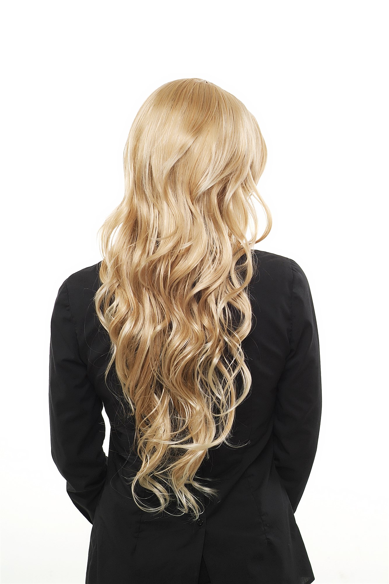 STUNNING Lady Fashion  Wig BRIGHT mixed BLOND wavy slightly curly VERY LONG 80 cm Peluca, view 4, WIG ME UP: Your Perücken Online Shop Quality Wigs, Ladies, Blonde, wavy, very long