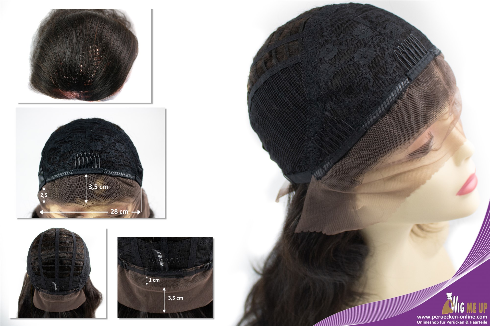 Lady wig real human hair uncoloured lace front long brown wavy RGH-5382N-HH-LF, view 6, WIG ME UP: Your Perücken Online Shop Quality Wigs, Ladies, Brown, wavy, long, Real Human Hair