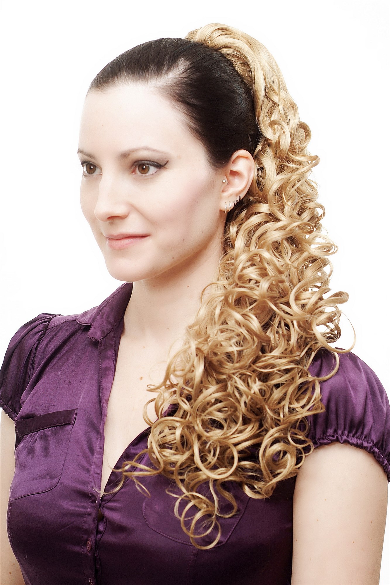 Hairpiece PONYTAIL extension VERY long MASSIVE volume voluminous curly AMAZING curls BLOND kinks, view 3, WIG ME UP: Your Perücken Online Shop Ponytails, Blonde, curled, long