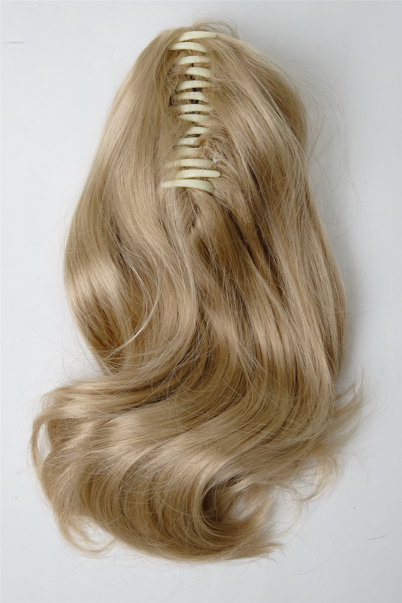 hochwertiger Zopf Haarteil gewellt voluminös Hellblond SA04-202, Ansicht 3, WIG ME UP: Ihr Perücken Online Shop welliges Zopf-Haarteil Blond 30 cm lang