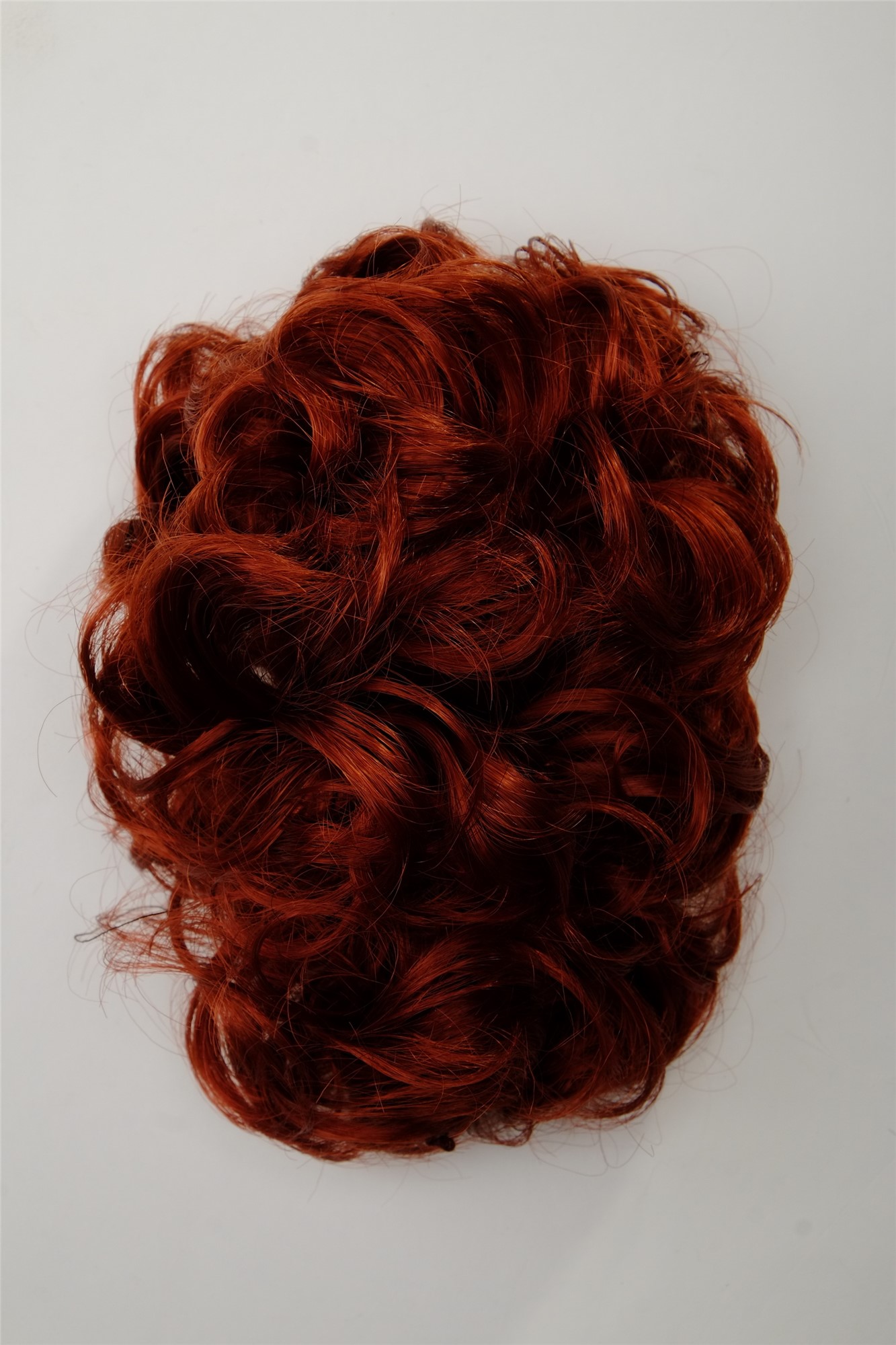 Dutt Locken Volumen Zopf kurz Rot Q0147-350, Ansicht 5, WIG ME UP: Ihr Perücken Online Shop lockiger Dutt Haarteil Kupferrot