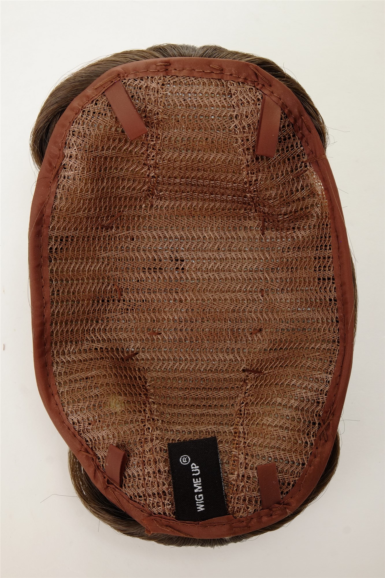 Dutt Haarschleife Haarknoten Schleife Braun O2-8, Ansicht 4, WIG ME UP: Ihr Perücken Online Shop glatter Dutt Haarteil Dunkel-Aschbraun