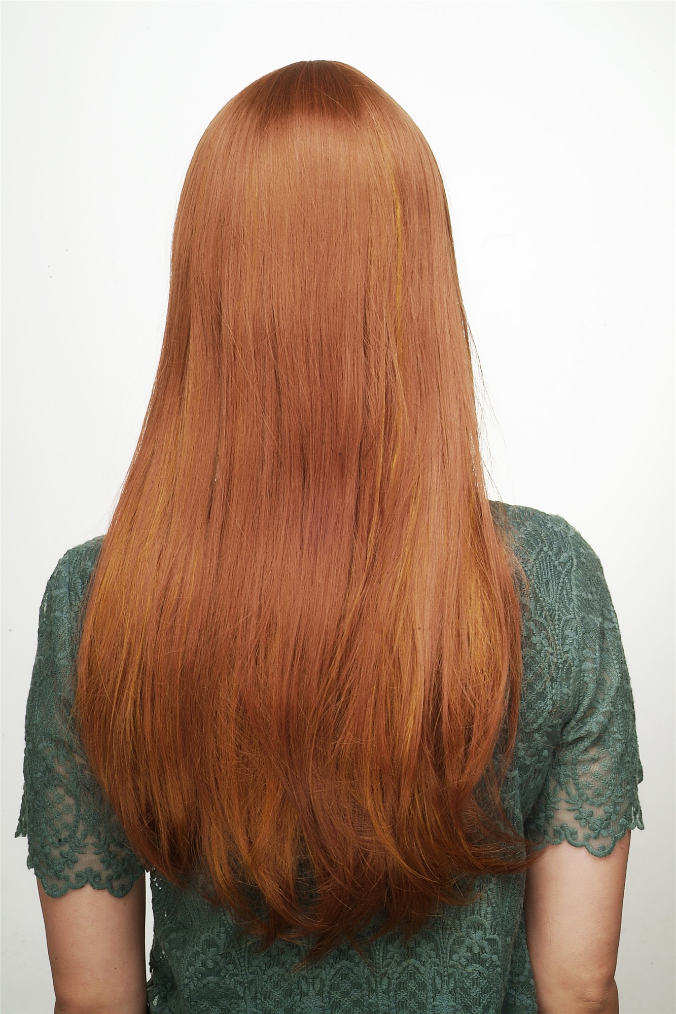 Quality Wigs, Ladies, reddish brown and dark golden blonde, straight, long