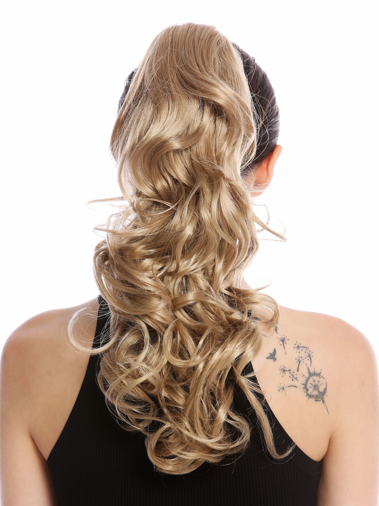 Ponytail Hairpiece very long voluminous curled curls honey blonde 25" N1095, view 2, WIG ME UP: Your Perücken Online Shop Ponytails, honey blonde, curled, shoulder-length