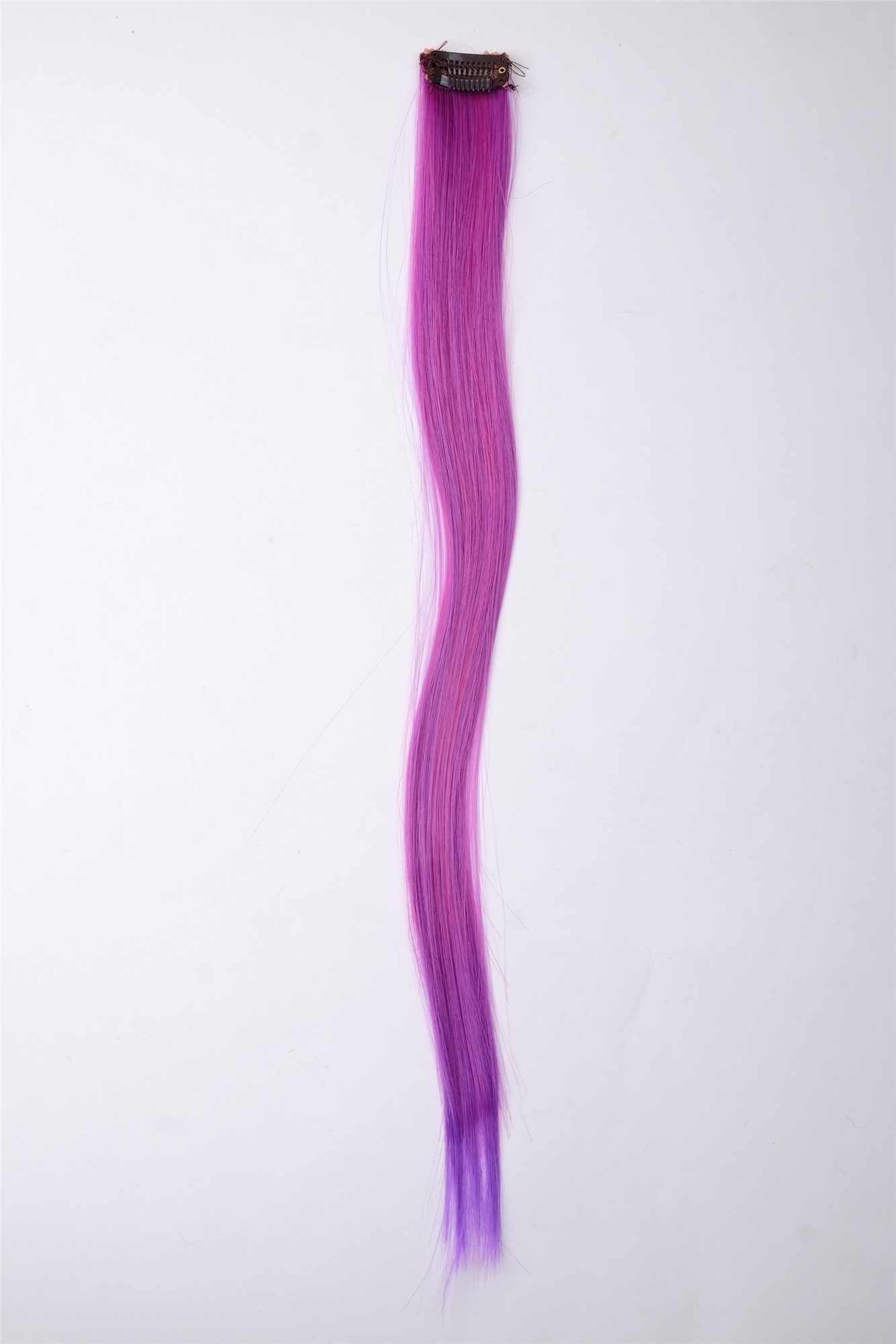 glatte Extensions Rot-Lila-Mix 45 cm lang