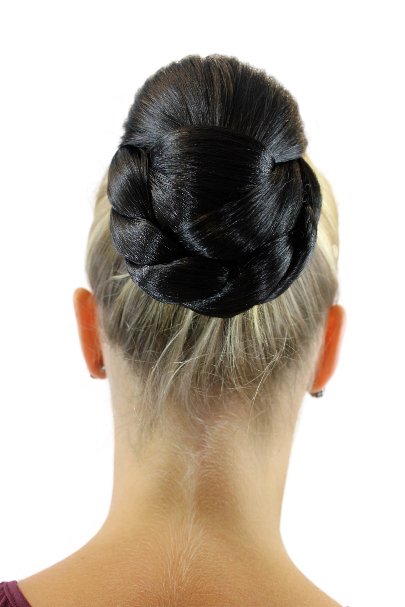 Haarteil Evita oval Dutt Haarknoten TC-2073-2, Ansicht 4, WIG ME UP: Ihr Perücken Online Shop geflochtener Dutt Haarteil Schwarzbraun