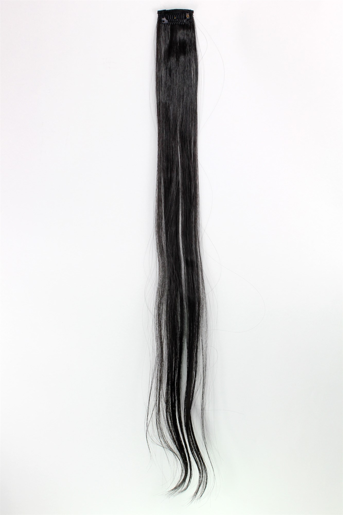 glatte Extensions Dunkelbraun 63 cm lang