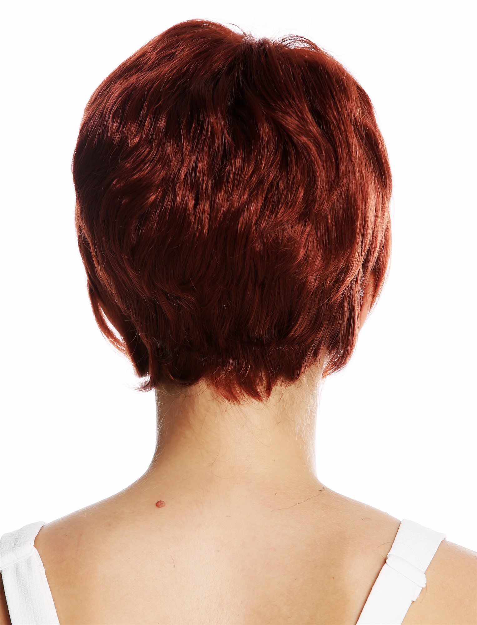 hochwertige Qualitätsperücken, Perücke kurz dichtes Haar burschikos Rot Kupferrot VK-50-130, Ansicht 4, WIG ME UP: Ihr Perücken Online Shop wellige Tressen-Perücke Kupferrot kurze Haare für Damen