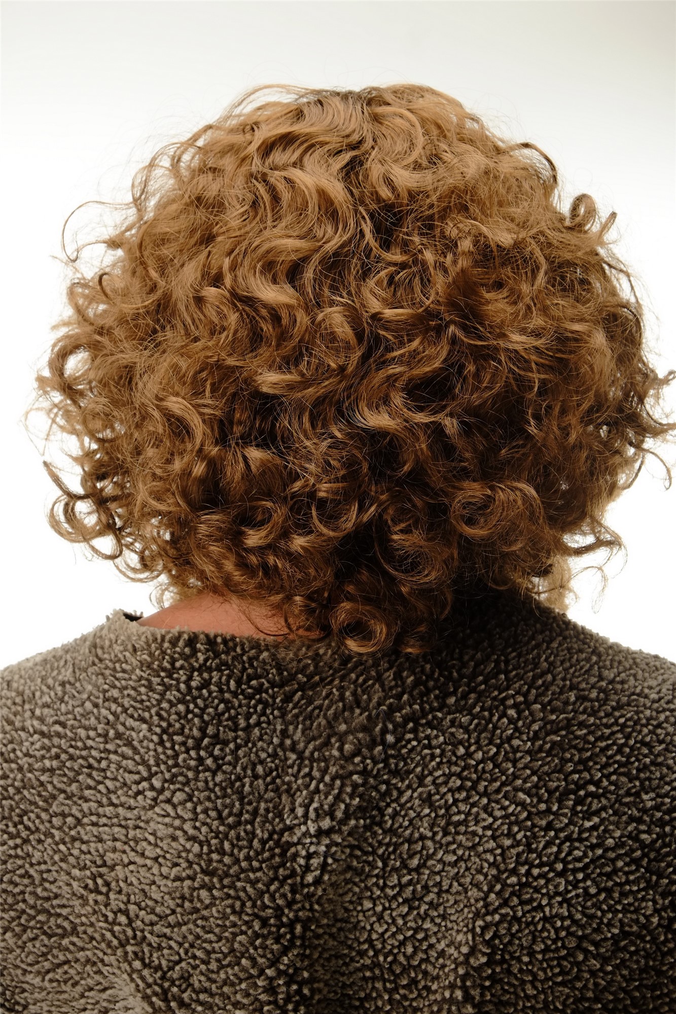 Party Wig, Men, Brown, curled, shoulder-length