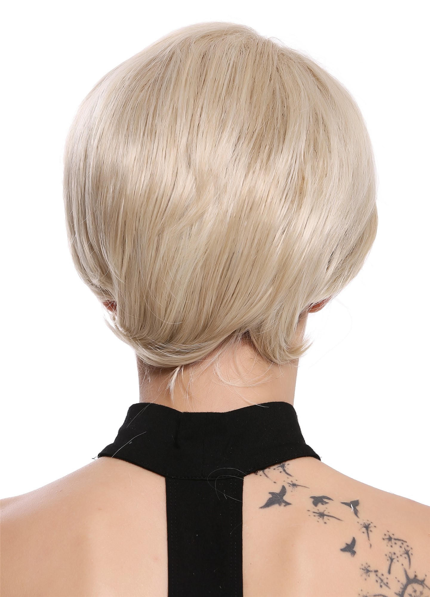 Quality Wigs, Ladies, Light ash blonde and platinum blonde mix, straight, short