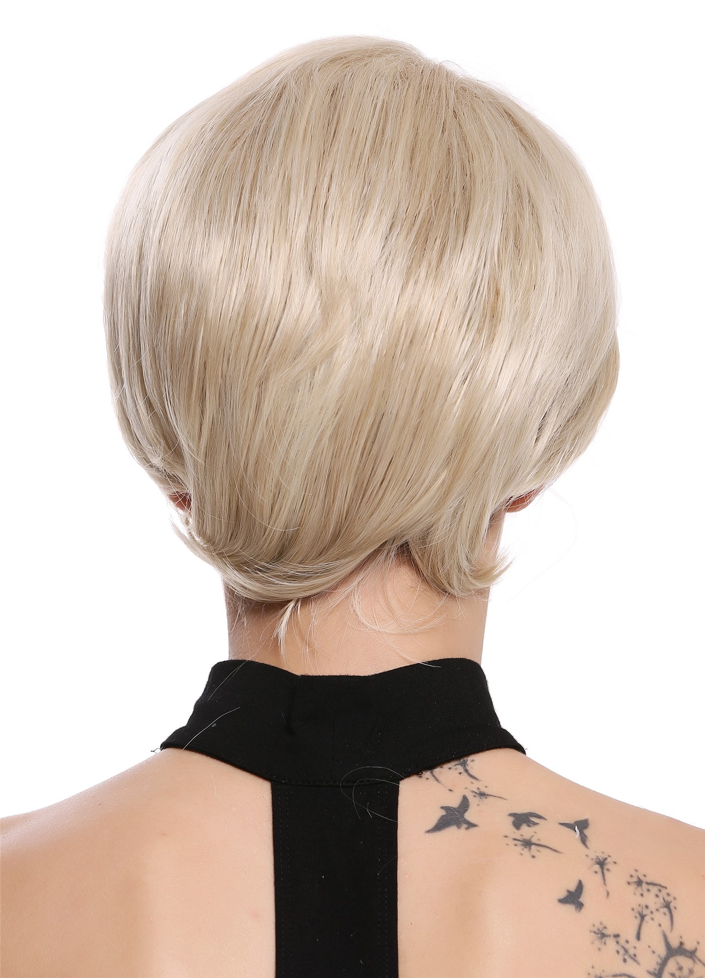 hochwertige Qualitätsperücken, Perücke kurz glatt Blond Platin Gesträhnt IRIS-22H613, Ansicht 4, WIG ME UP: Ihr Perücken Online Shop glatte Tressen-Perücke Hell-Aschblond-Platinblond-Mix kurze Haare für Damen