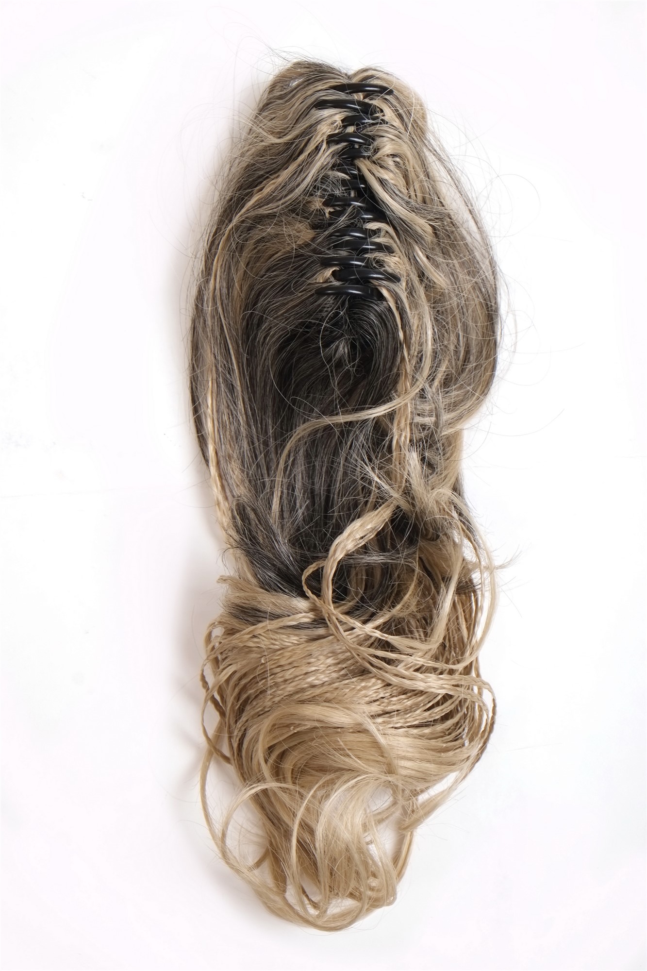 hochwertiges Haarteil Zopf geflochten Braun Blond T301-2/22TT22, Ansicht 3, WIG ME UP: Ihr Perücken Online Shop geflochtenes Zopf-Haarteil Braun-Hellblond-Mix 50 cm lang