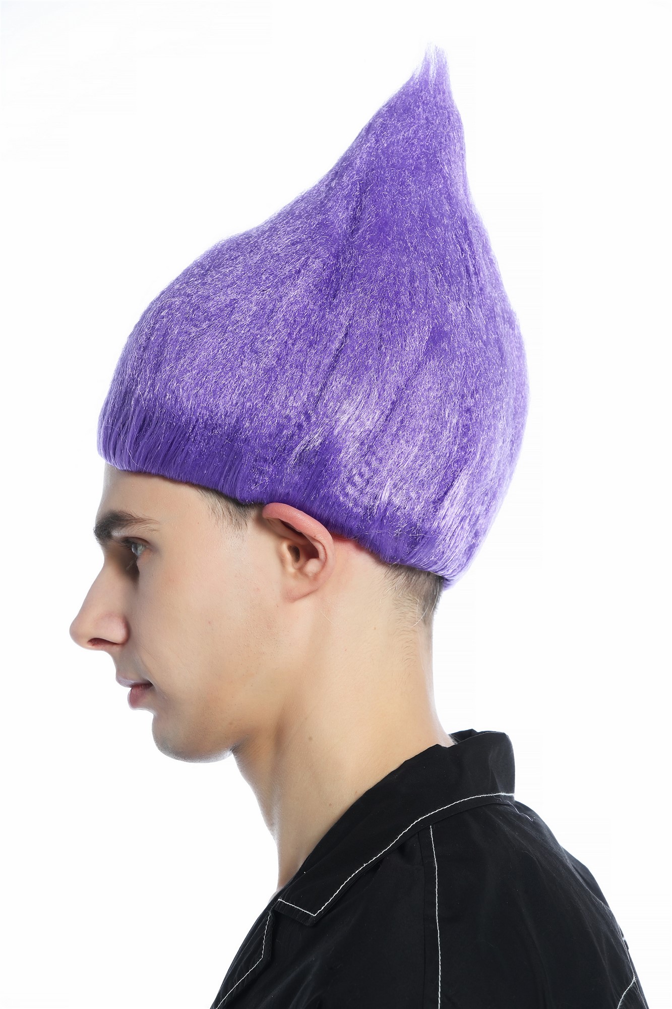 günstige Party Perücke, Perücke lila toupiert Troll Elf CW-057-P08, Ansicht 6, WIG ME UP: Ihr Perücken Online Shop wellige Party Perücke Lila kurze Haare Unisex