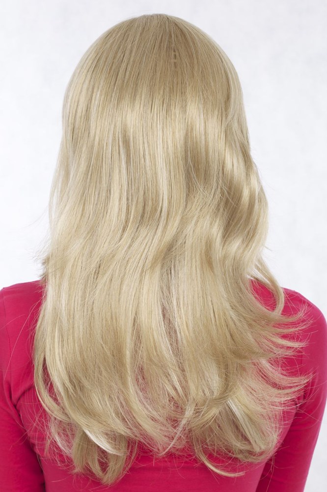 wellige Tressen-Perücke mit Kopfhaut-Imitat Blond lange Haare für Damen