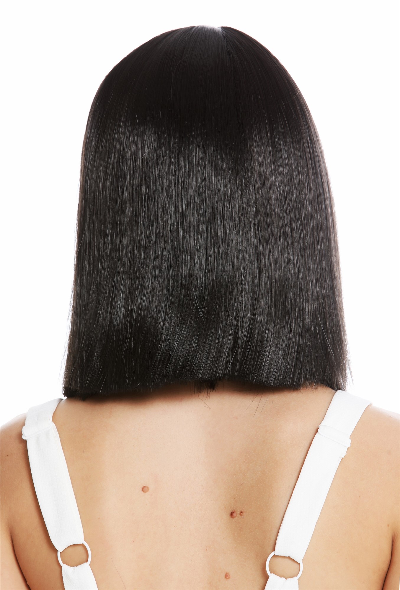 Quality Wigs, Ladies, black-brown, straight, shoulder-length