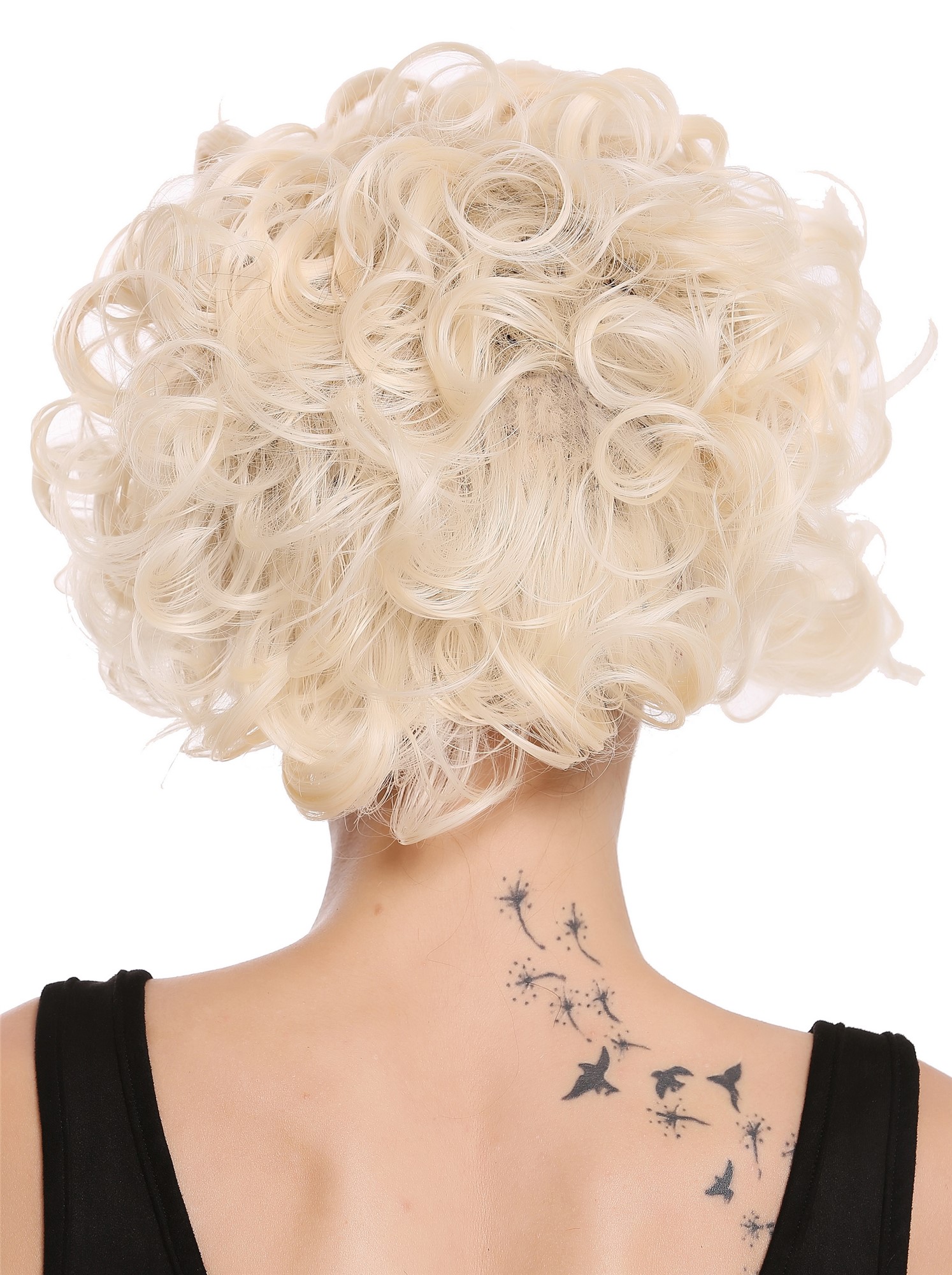 hochwertige Qualitätsperücken, Perücke Locken Lichtblond Voluminös Kurz 3840-88, Ansicht 4, WIG ME UP: Ihr Perücken Online Shop lockige Tressen-Perücke Lichtblond kurze Haare für Damen