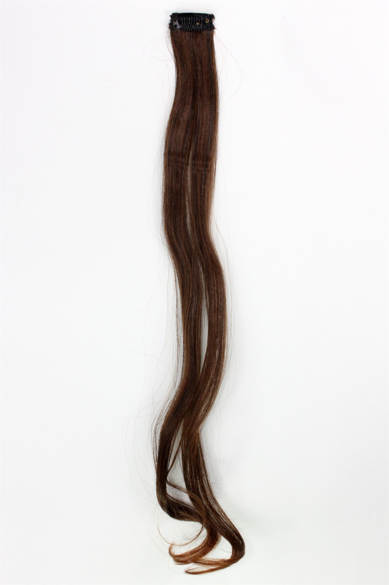 wellige Extensions Dunkel Rotbraun 63 cm lang