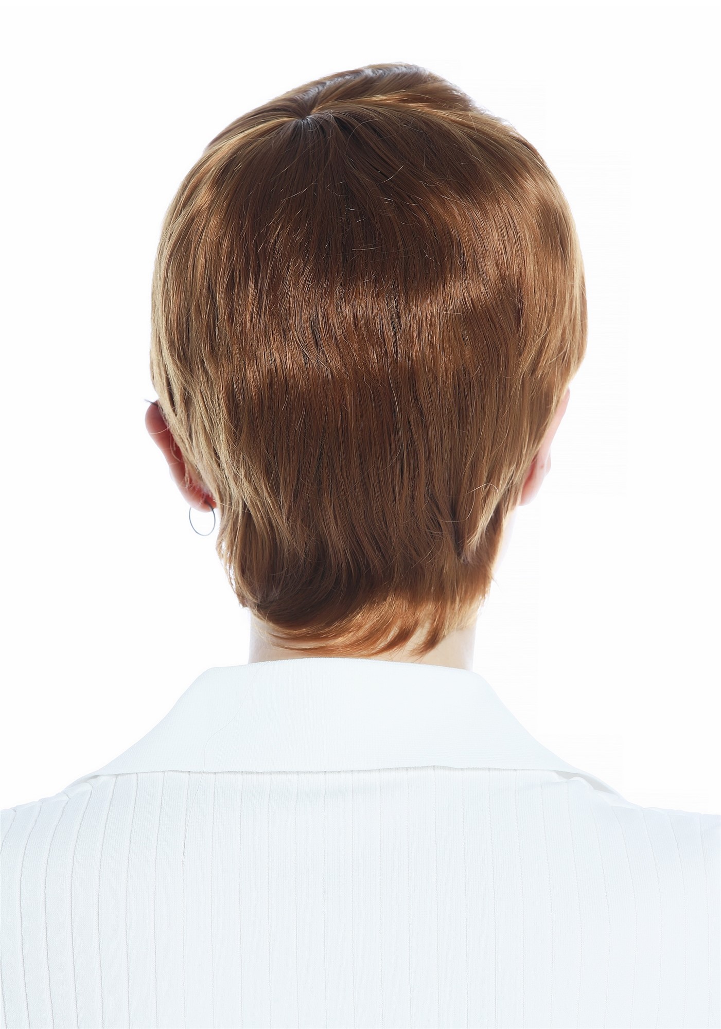 DW3333-27 Wig Men Women unisex short straight curled quiff strawberry blond, view 5, WIG ME UP: Your Perücken Online Shop Quality Wigs, Unisex, copper blonde, curled, short