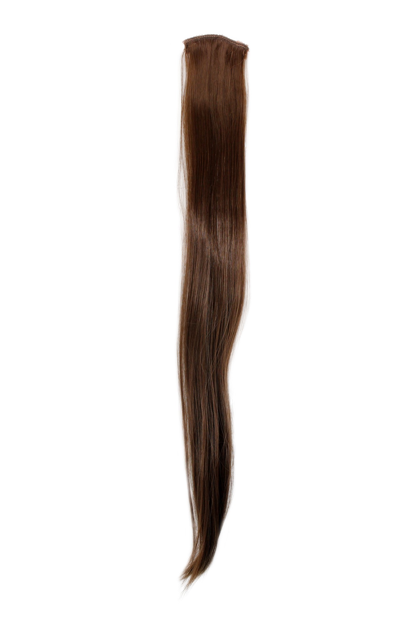 glatte Extensions Hellbraun 63 cm lang