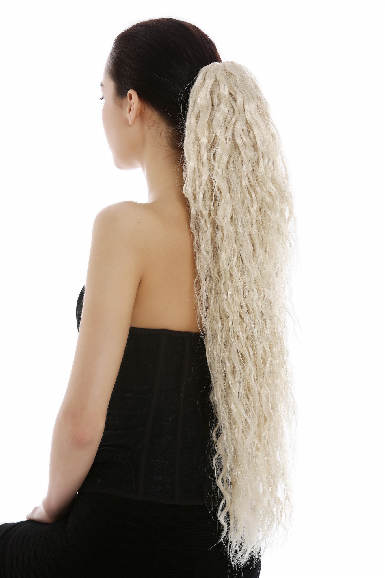 Hairpiece ponytail extremely long volume kinked curls kinks light blonde N838, view 2, WIG ME UP: Your Perücken Online Shop Ponytails, light blonde, curled, long