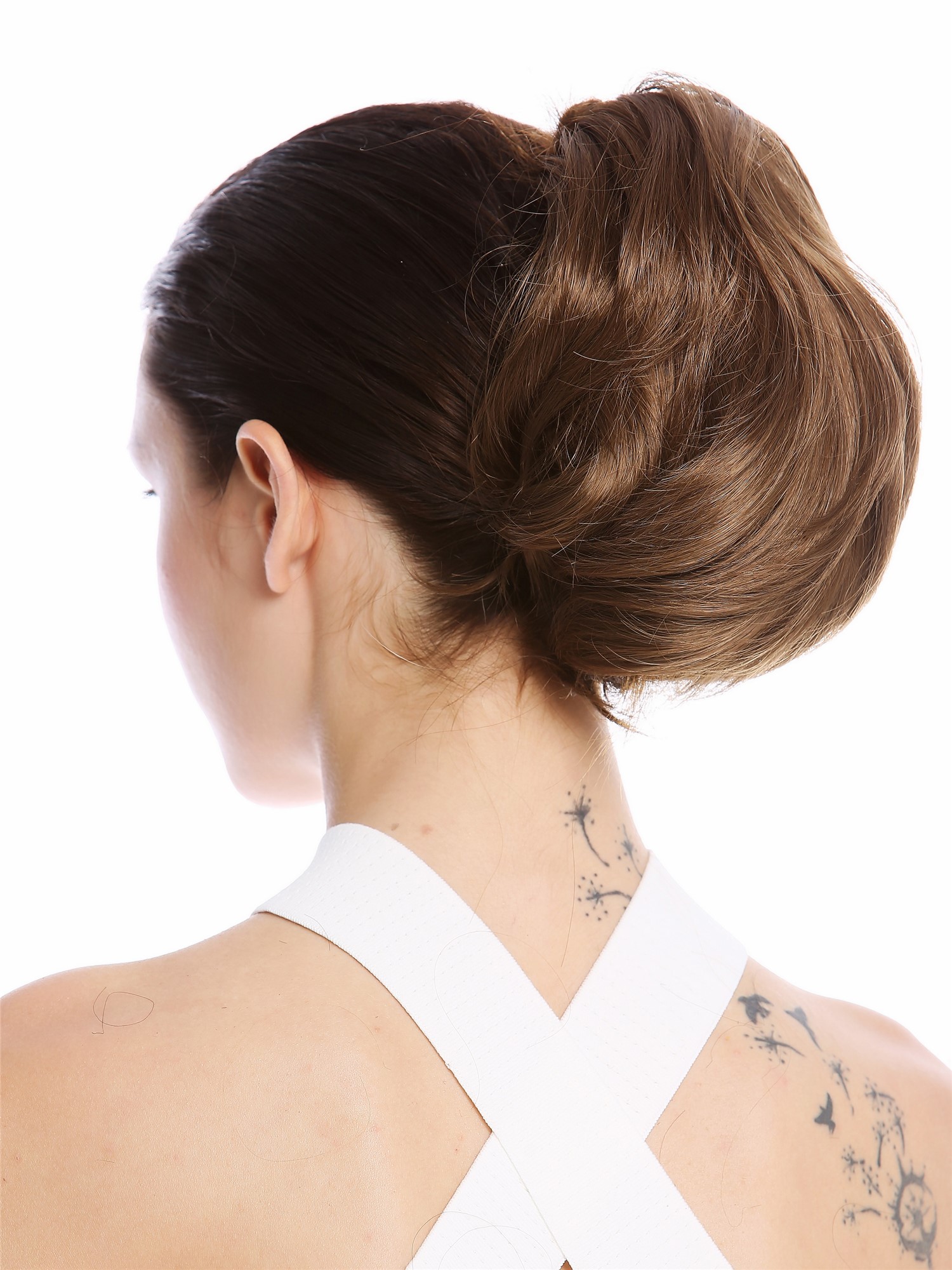 Ponytail Hairpiece Extensions short great volume wavy light golden brown 8" 1028, view 2, WIG ME UP: Your Perücken Online Shop Ponytails, golden brown, straight, short