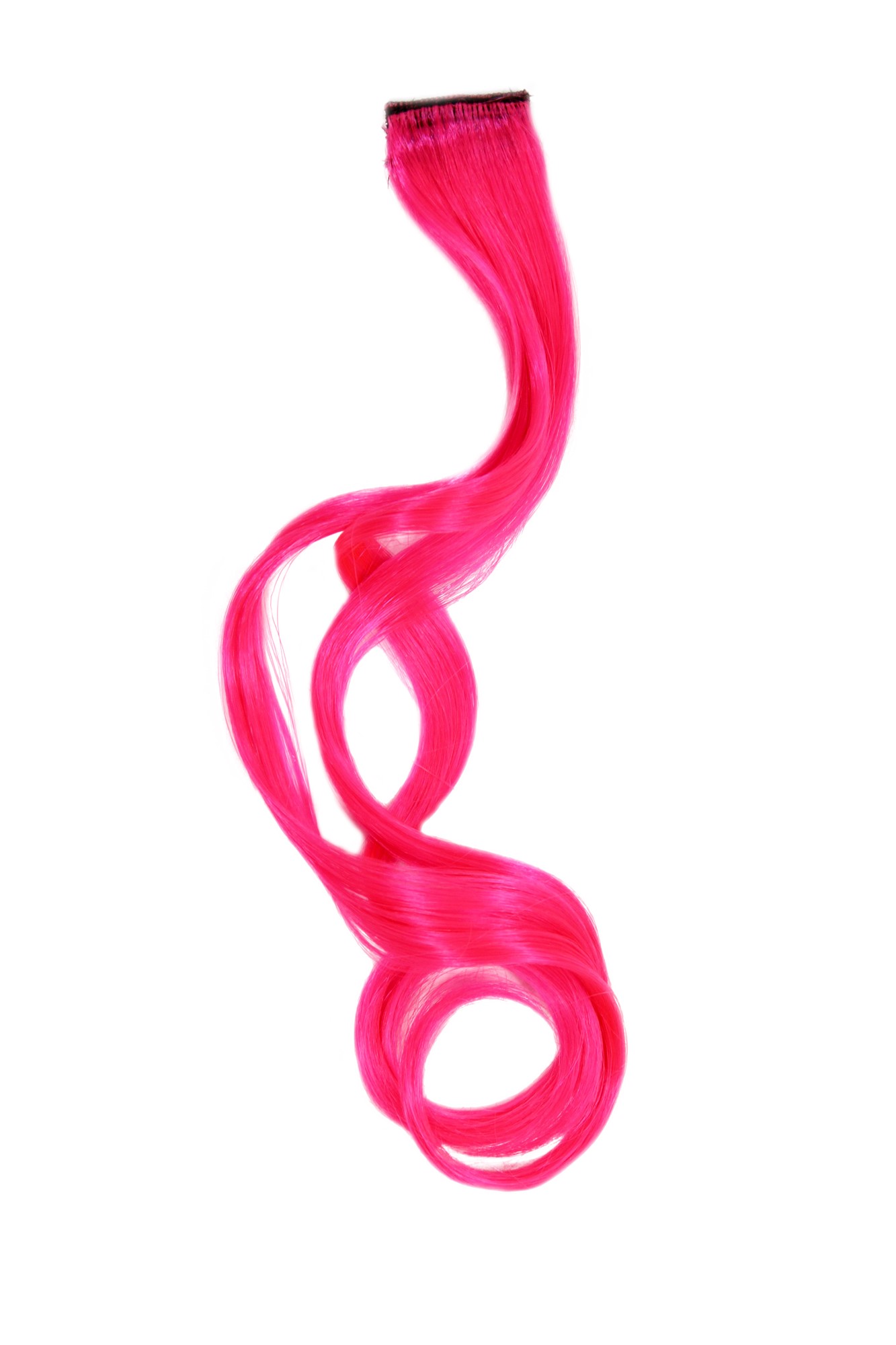 wellige Extensions Neonpink 45 cm lang