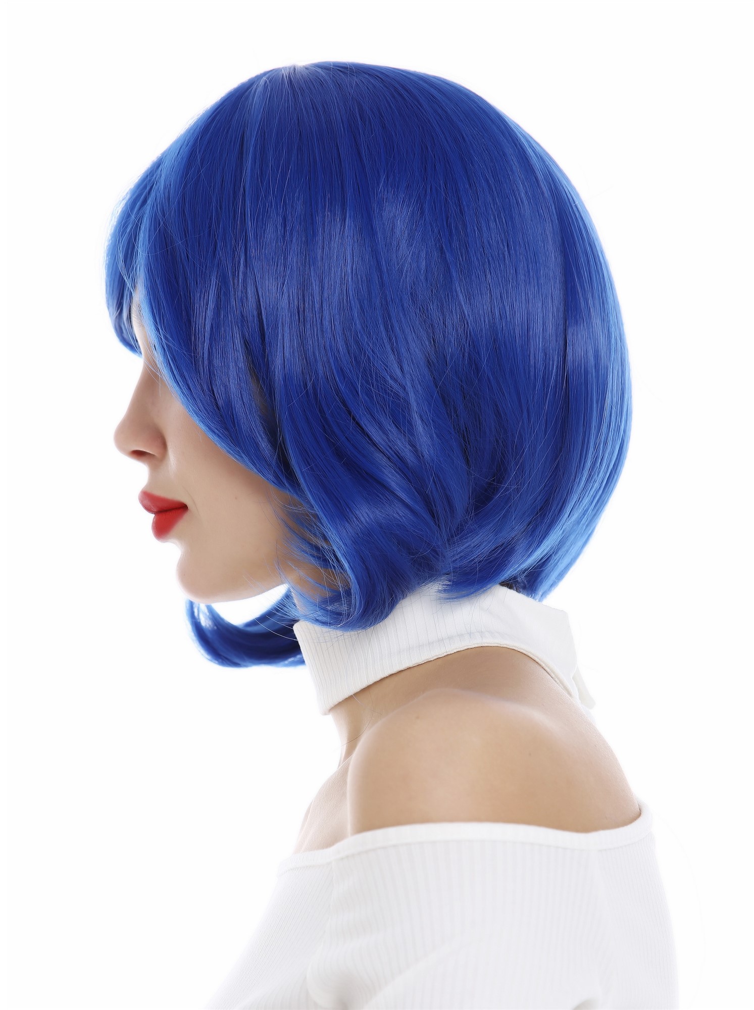 Quality Wigs, Ladies, lavender blue, straight, short