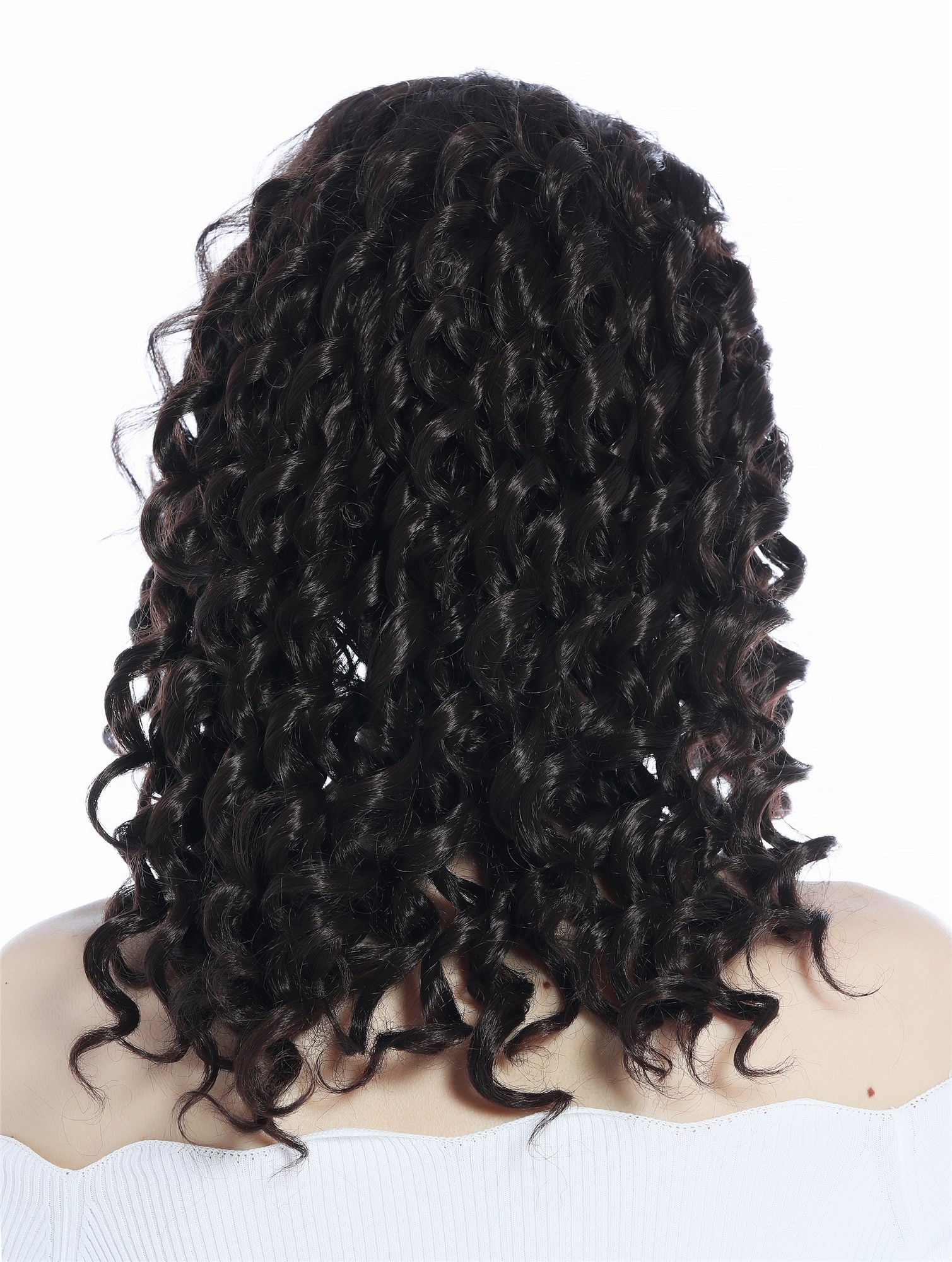 Wig Lady Women shoulder length Caribbean Corkscrew Curls ringlets brown ZM-1009 , view 4, WIG ME UP: Your Perücken Online Shop Quality Wigs, Unisex, chestnut brown, curled, long