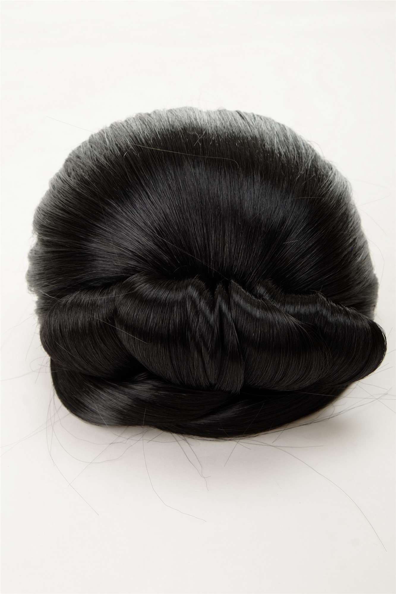Dutt Haarknoten Groß Oma Schwarz N792-1B, Ansicht 5, WIG ME UP: Ihr Perücken Online Shop glatter Dutt Haarteil Samtschwarz
