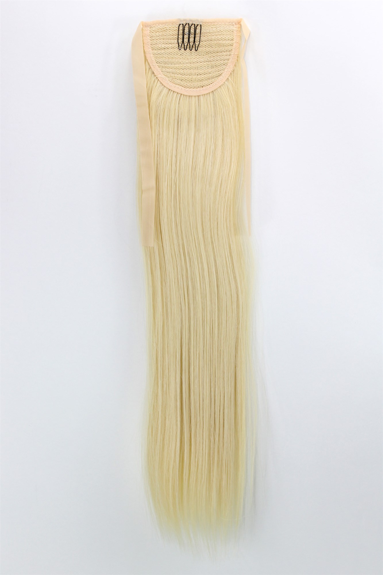 glatte Extensions Hellblond 45 cm lang