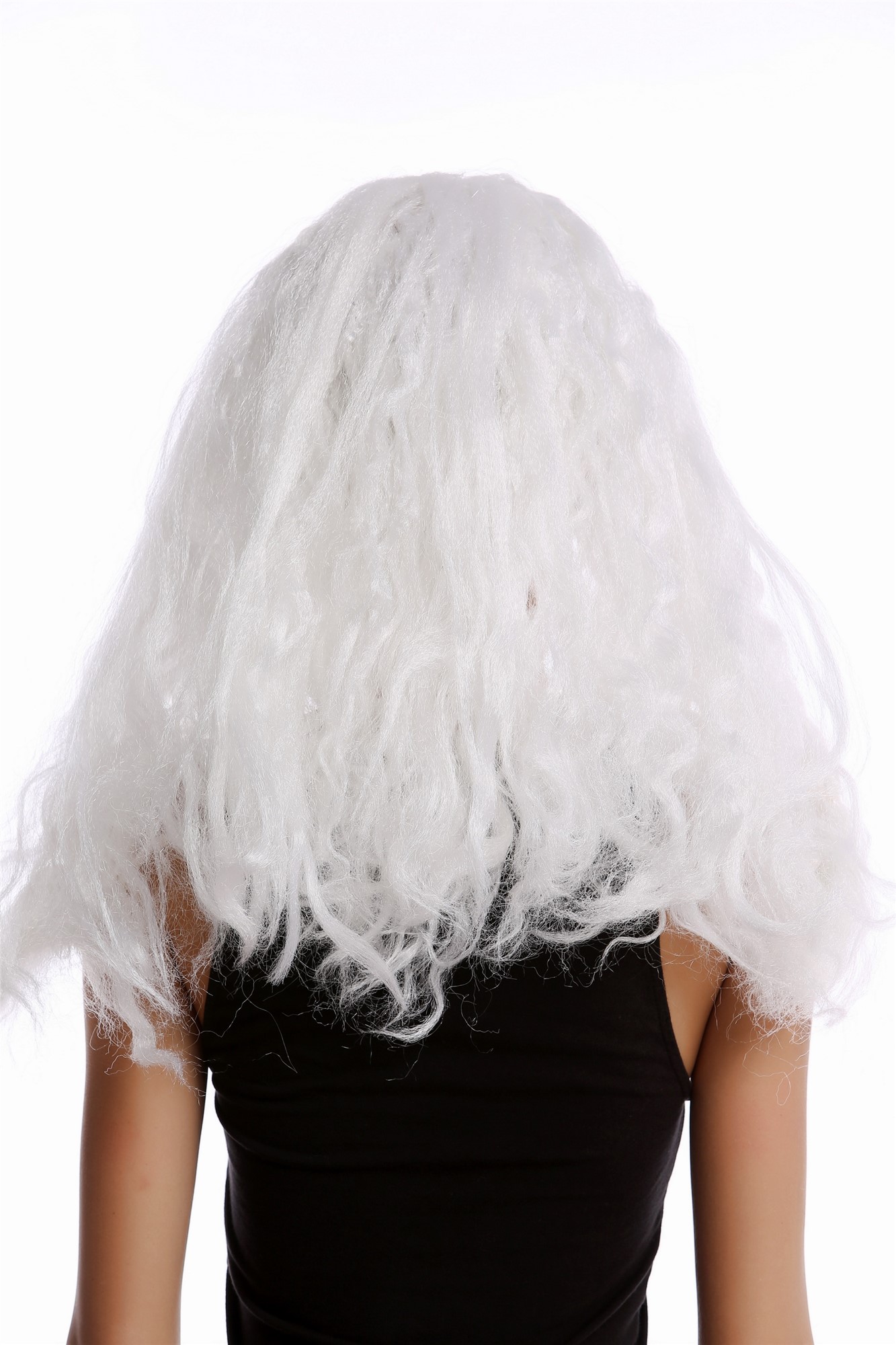 Wig Women Men long white thick braided plaits Ice Princess Snow Queen or old Viking Barbarian, view 3, WIG ME UP: Your Perücken Online Shop Party Wig, Unisex, White,Blond, Braided, long