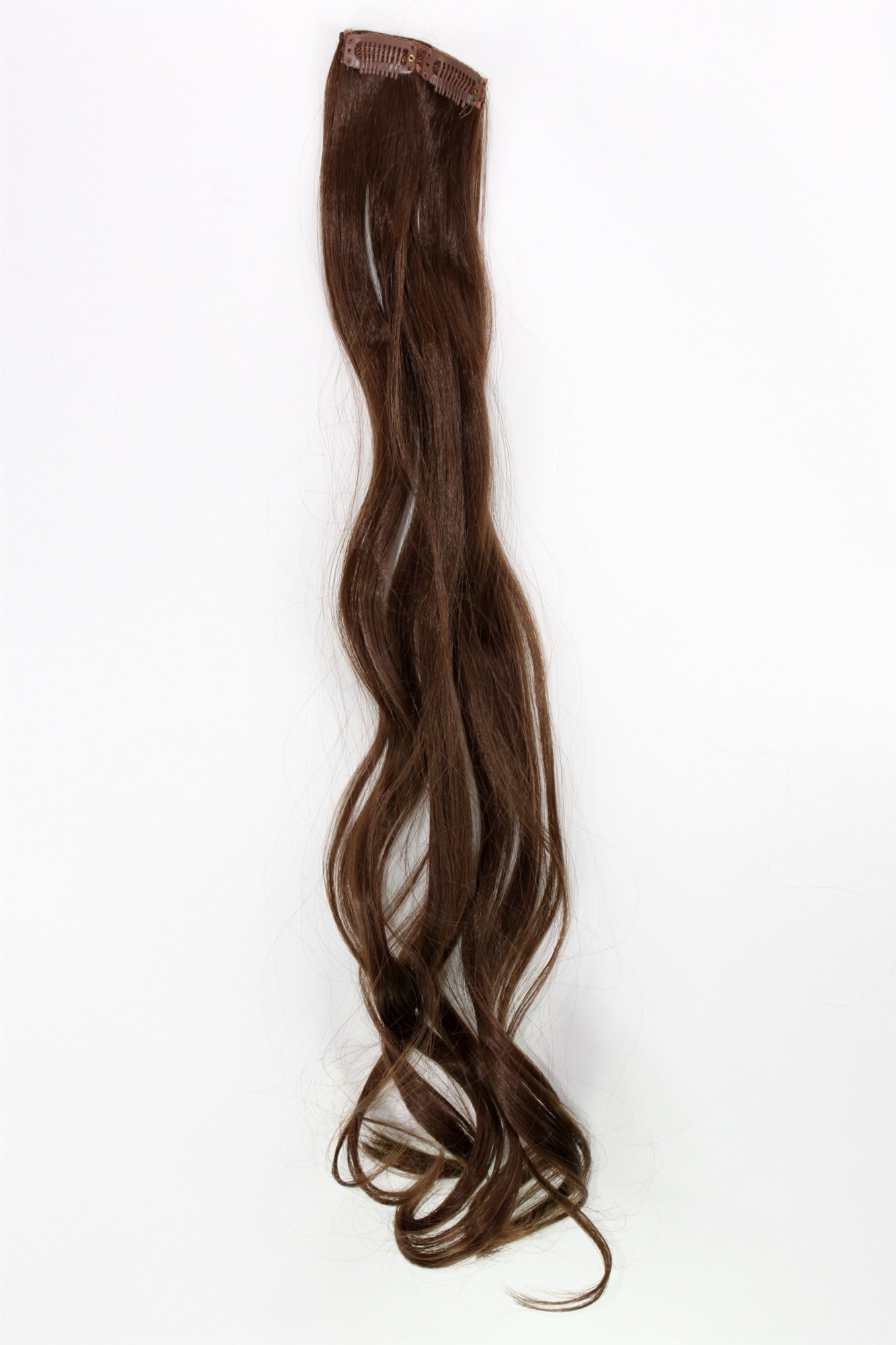 wellige Extensions Hellbraun 63 cm lang