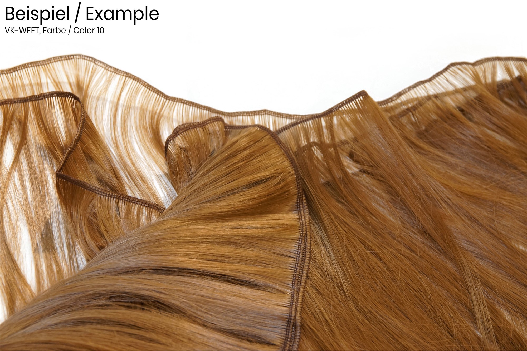 Weft tress synthetic hair sleek for wig extension making blonde mix VK-WEFT, view 3, WIG ME UP: Your Perücken Online Shop Wefts, blond mix, straight, very long