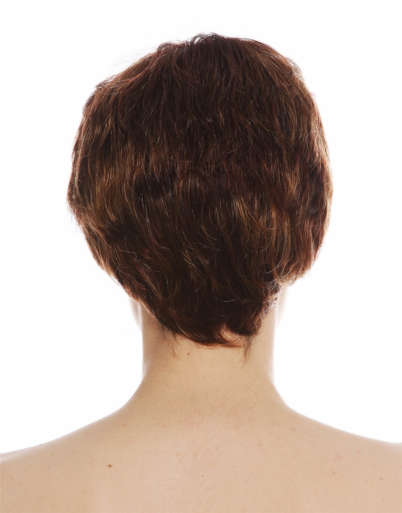 Lady wig monofilament short androgynous brown highlights light brown PAM-MT, view 6, WIG ME UP: Your Perücken Online Shop Quality Wigs, Ladies, brown mix, straight, short