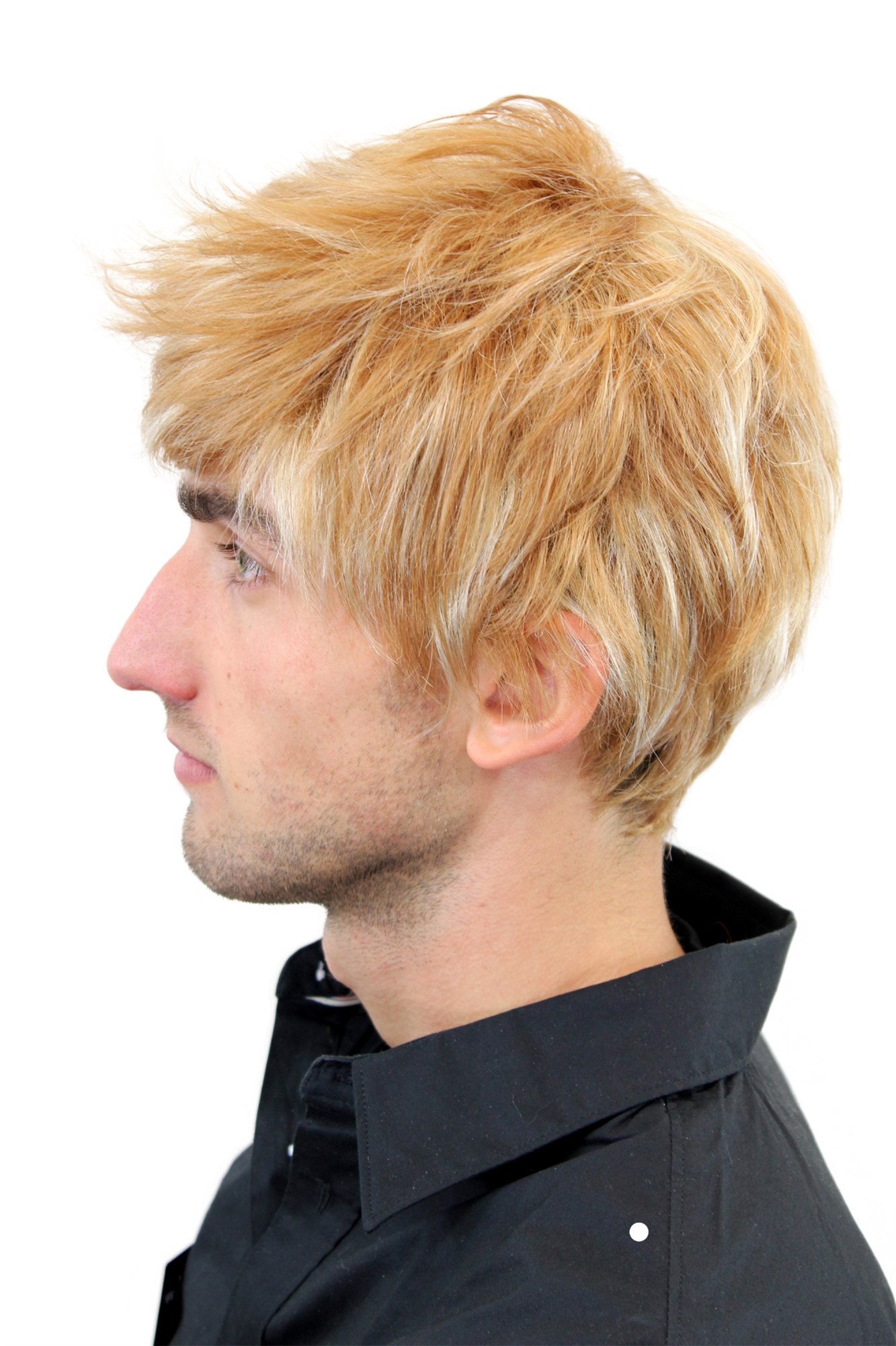 hochwertige Qualitätsperücken, Herrenperücke Dunkelblond mit Highlights GFW1176-27H613, Ansicht 3, WIG ME UP: Ihr Perücken Online Shop glatte Tressen-Perücke Blond kurze Haare für Herren